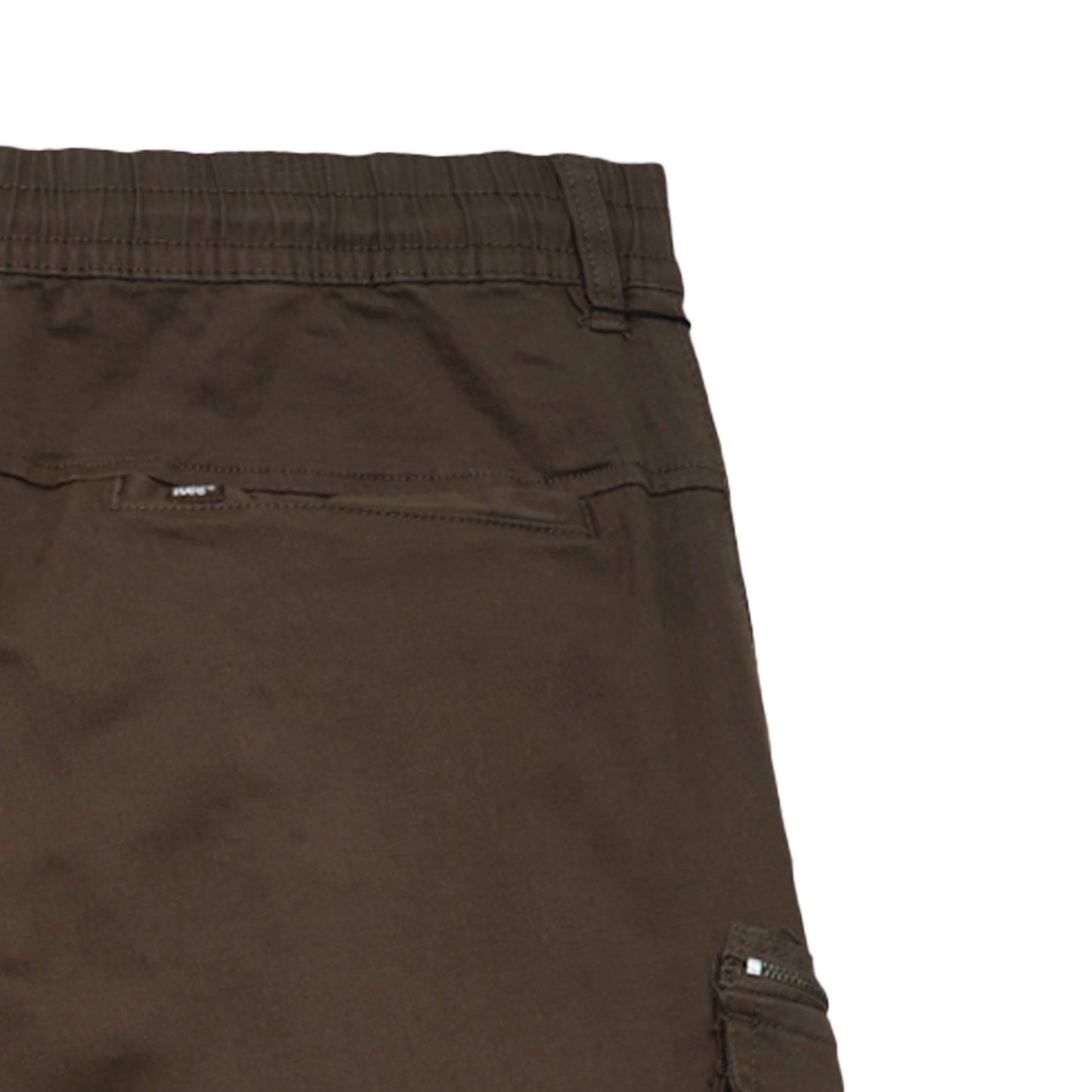 Stylistic Mr. Lee Men's Basic Non-Denim Cargo Pants Mid Waist 177215 (Choco Brown)