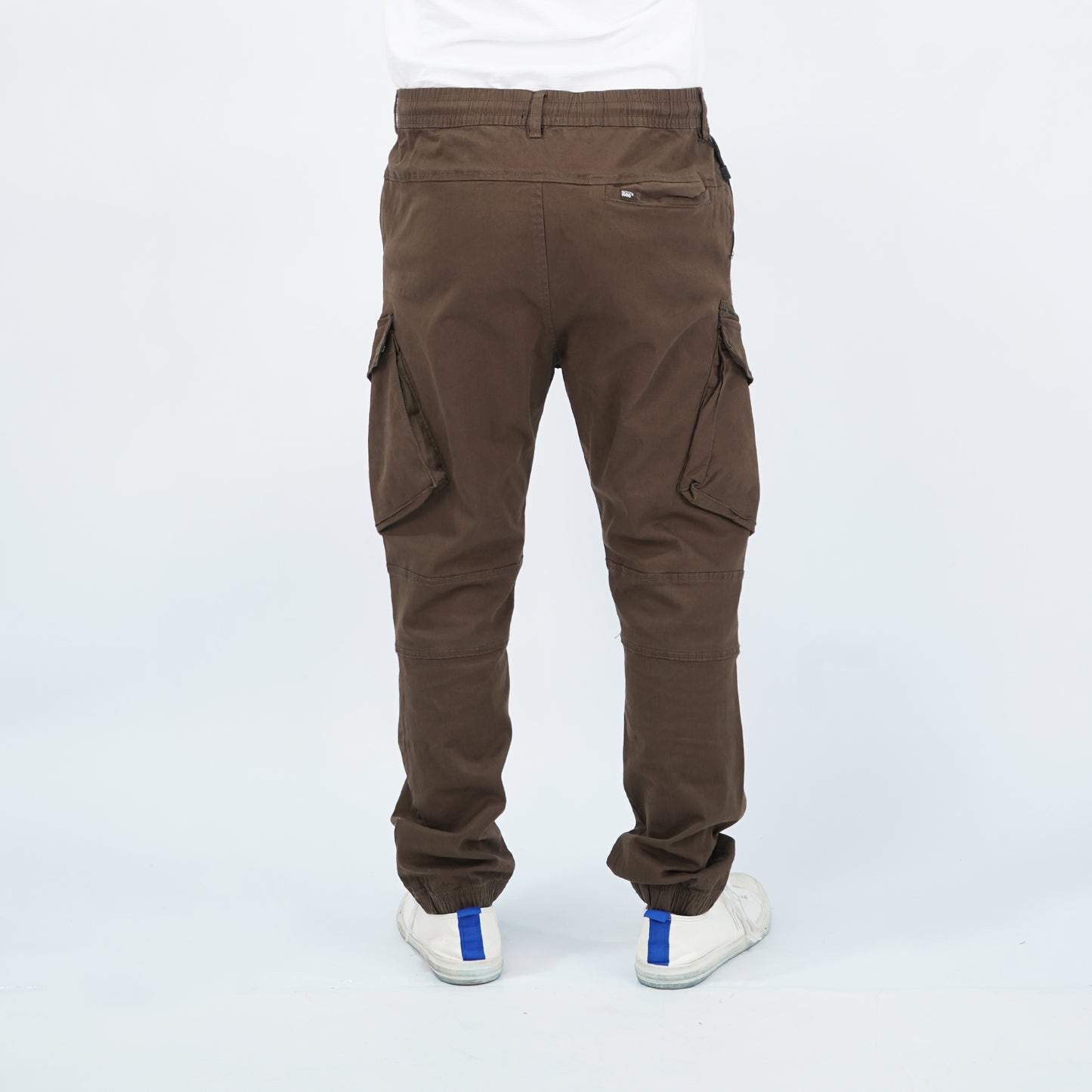 Stylistic Mr. Lee Men's Basic Non-Denim Cargo Pants Mid Waist 177215 (Choco Brown)
