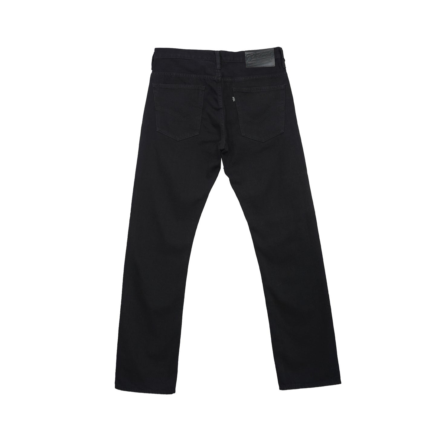 Petrol Men's Basic Denim Pants Mid-Rise Slim Straight Fitting 180135 (Black)