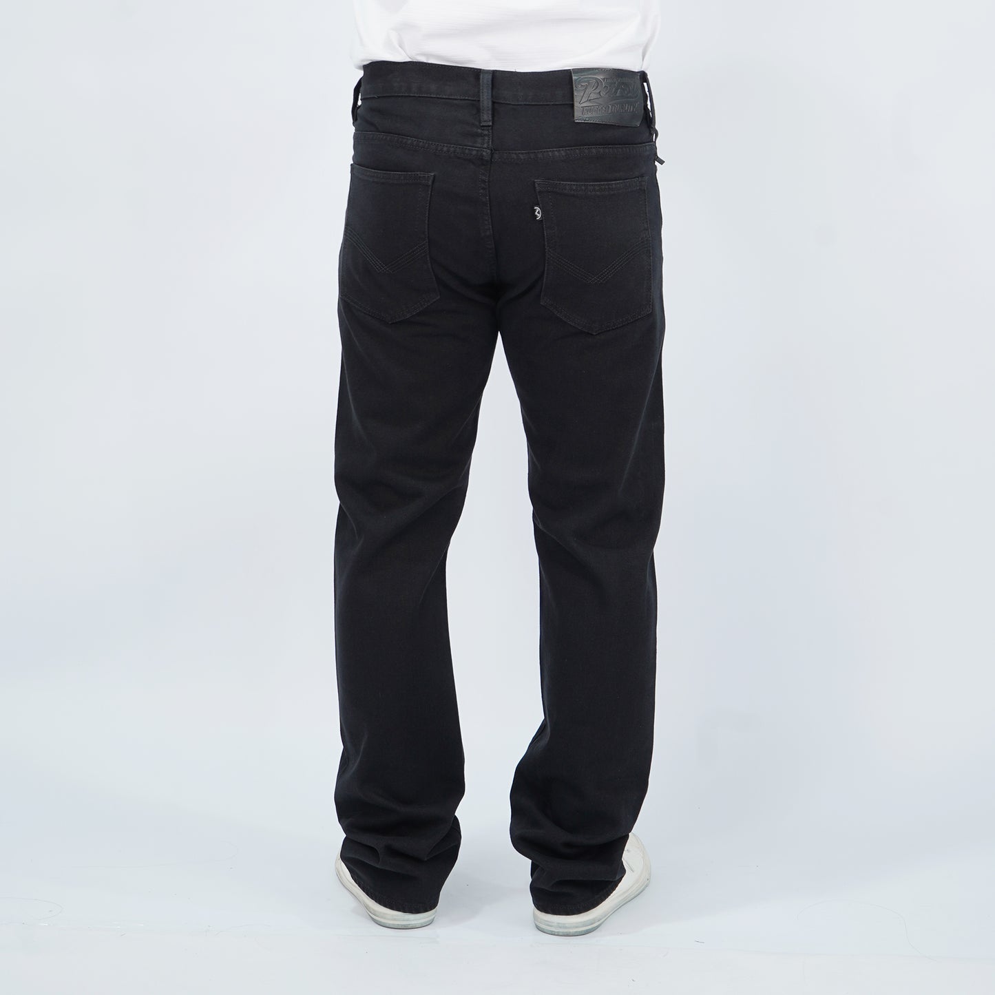 Petrol Men's Basic Denim Pants Mid-Rise Slim Straight Fitting 180135 (Black)
