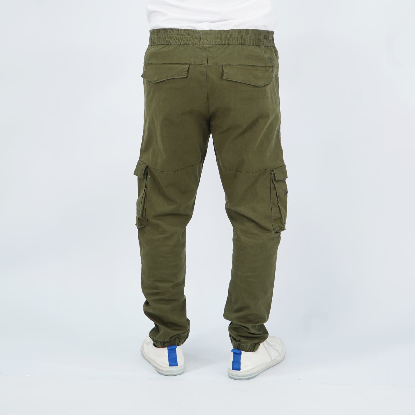 Petrol Men's Basic Non-Denim Cargo Pants Mid-Rise 177193 (Dark Fatigue)