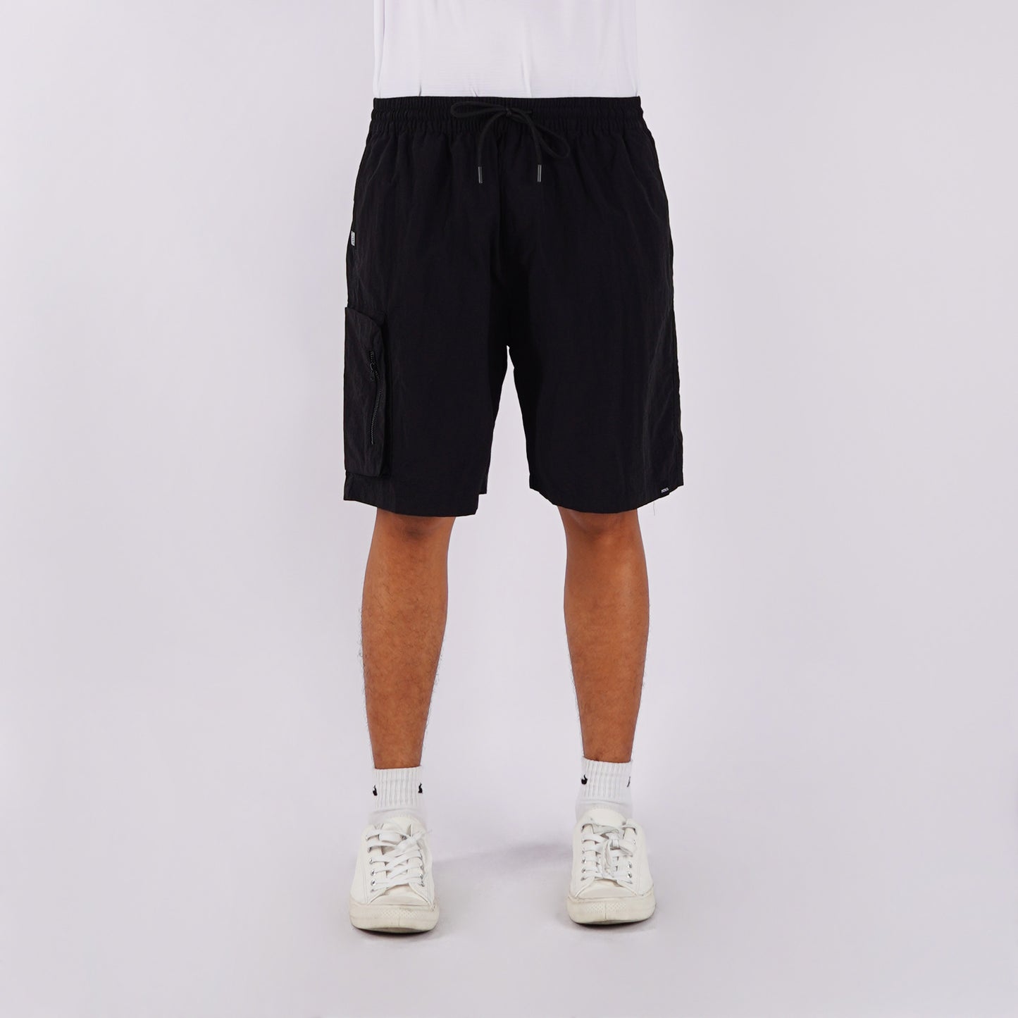 Petrol Men's Basic Non-Denim Cargo Short Mid-Rise 179216 (Black)
