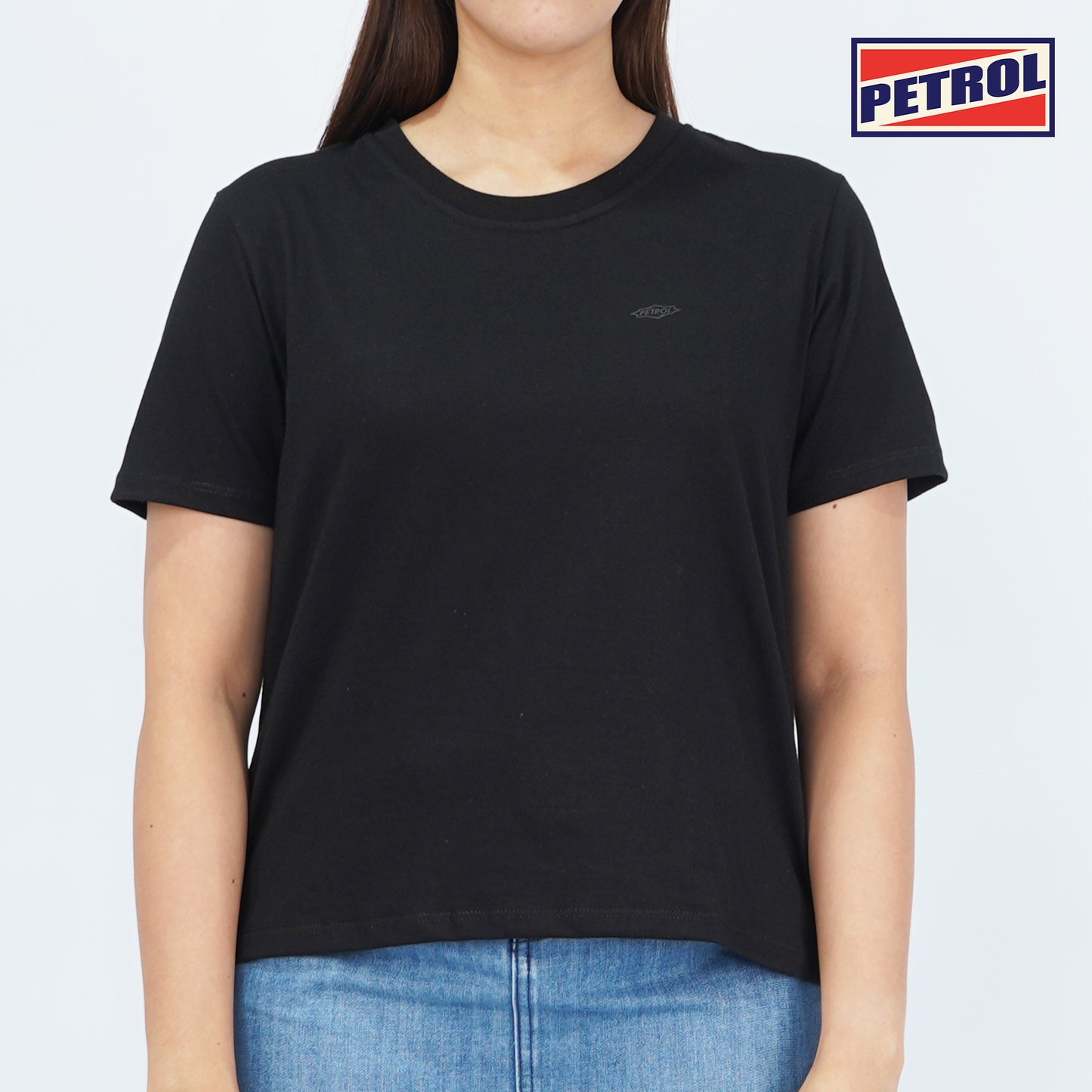 Petrol Ladies Basic Tees Boxy Fitting 170529-U (Black)