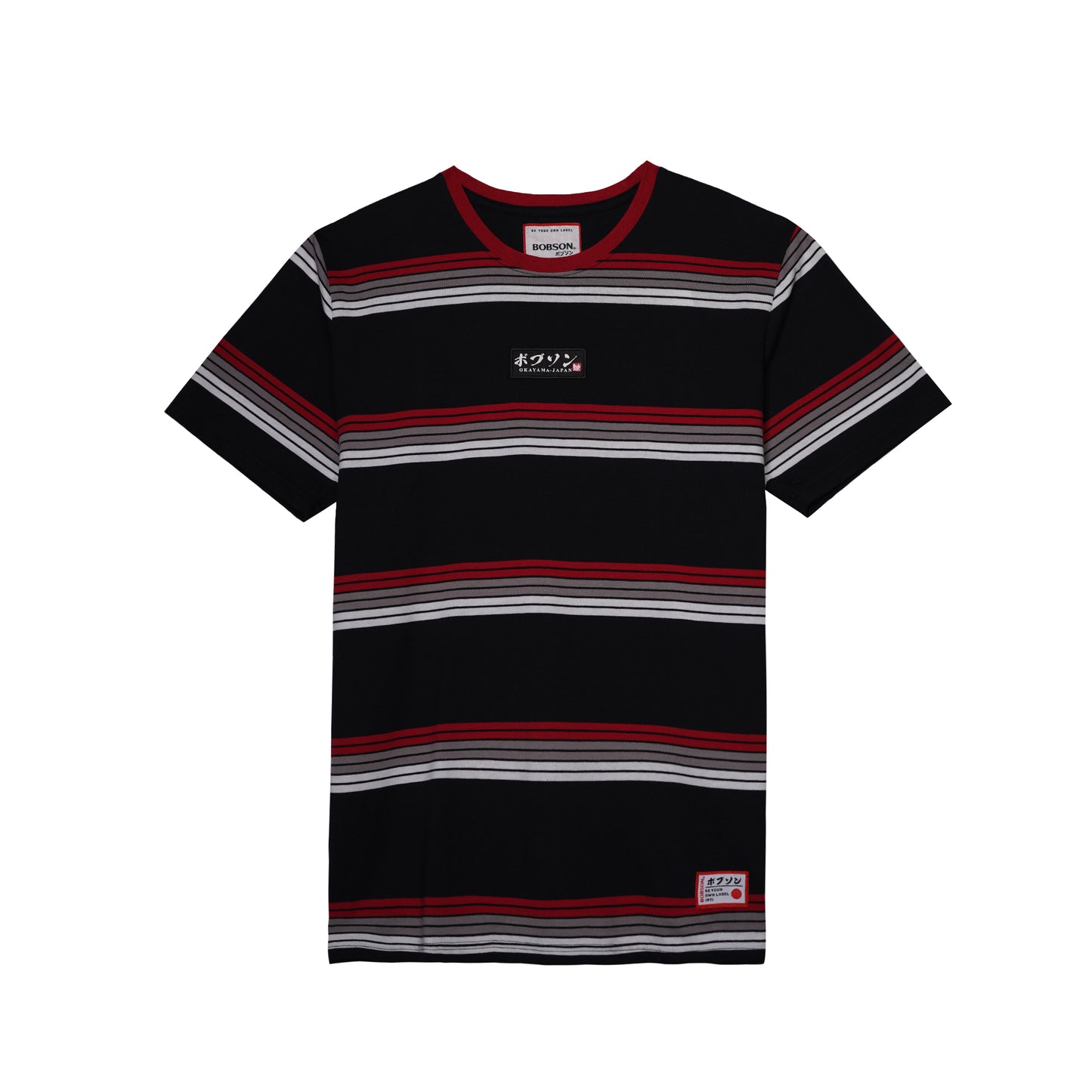 Bobson Japanese Men's Basic Tees Slim Fit 168836 (Black)
