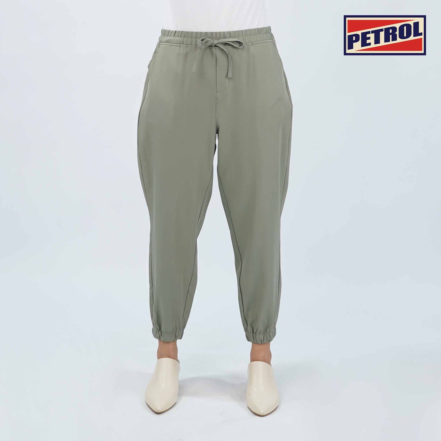 Petrol Ladies Basic Non-Denim Jogger Pants Mid-Rise 172964-U (Green)