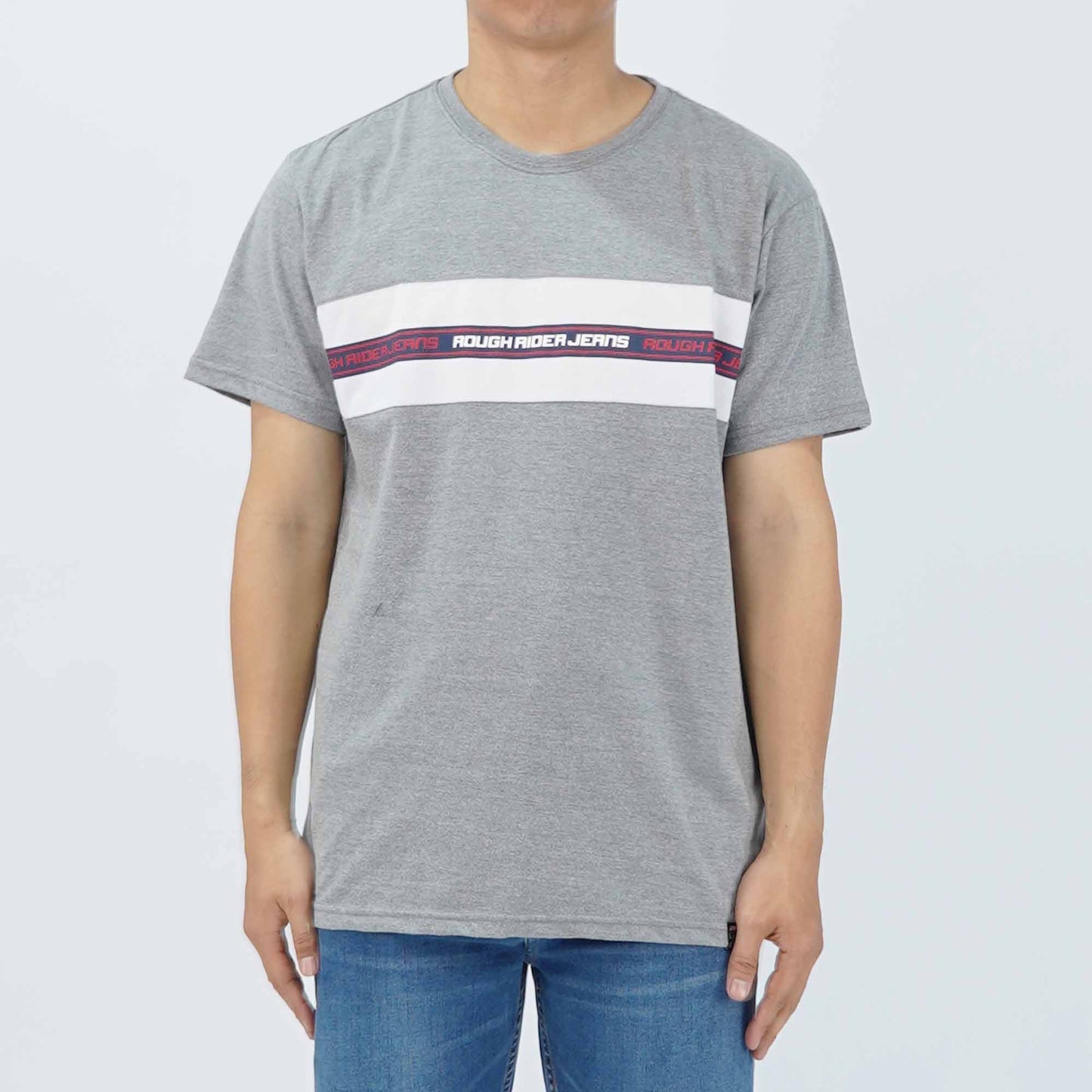 RRJ Men's Basic Tees Semibody Fitting 111009 (Light Gray)