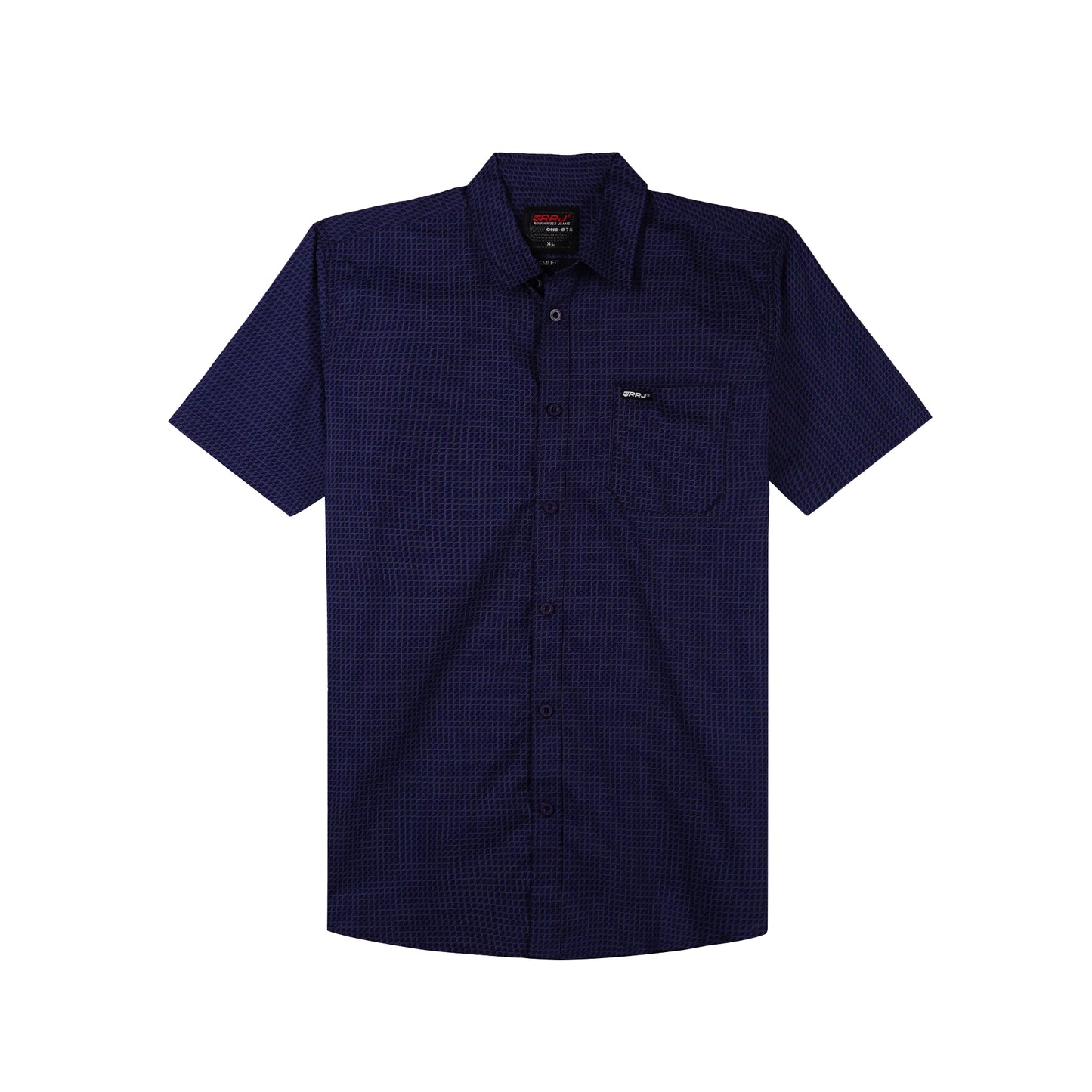 RRJ Men's Basic Woven Semibody Fitting 168738 (Navy)