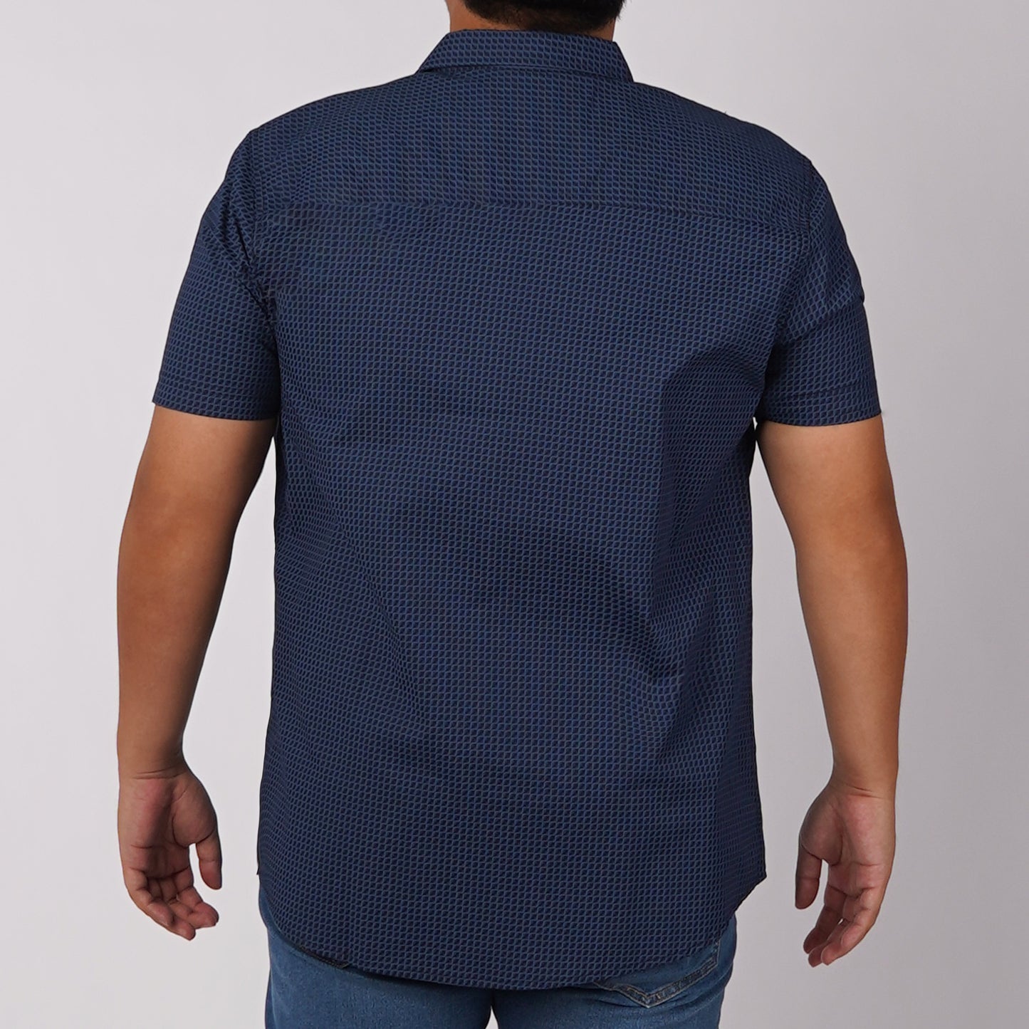 RRJ Men's Basic Woven Semibody Fitting 168738 (Navy)