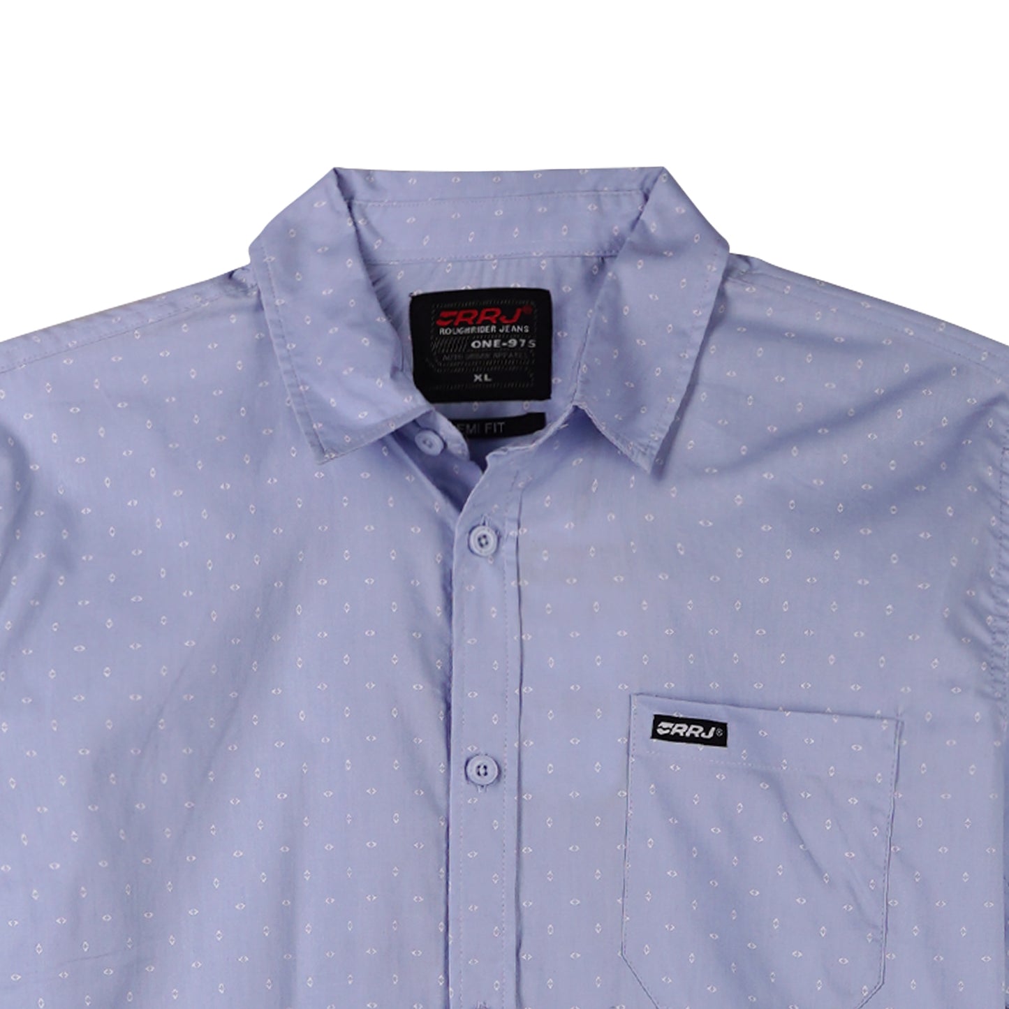 RRJ Men's Basic Woven Semibody Fitting 168749 (Light Blue)