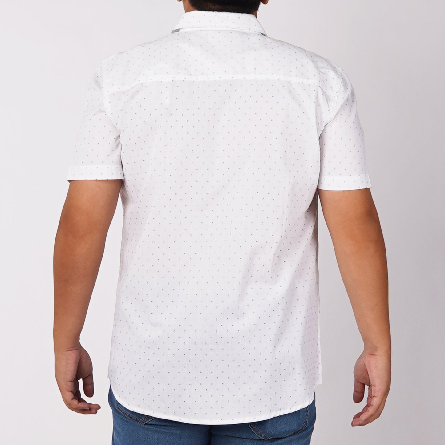 RRJ Men's Basic Woven Semibody Fitting 168749 (White)