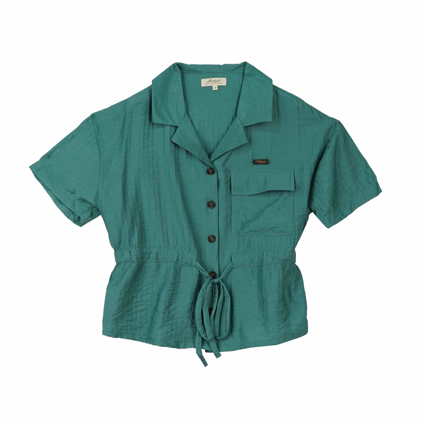 Petrol Ladies Basic Woven Shirt Regular Fitting 159262 (Green)