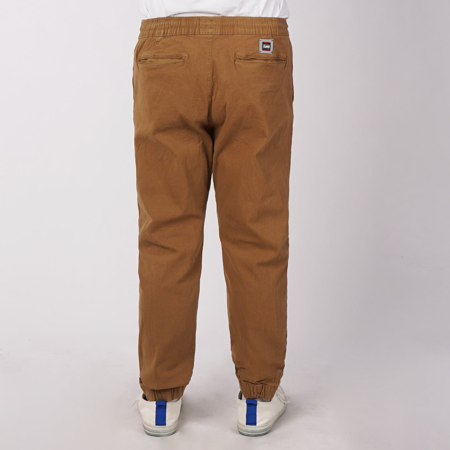 Stylistic Mr. Lee Men's Basic Non-Denim Jogger Pants Mid Waist 176596 (Khaki)