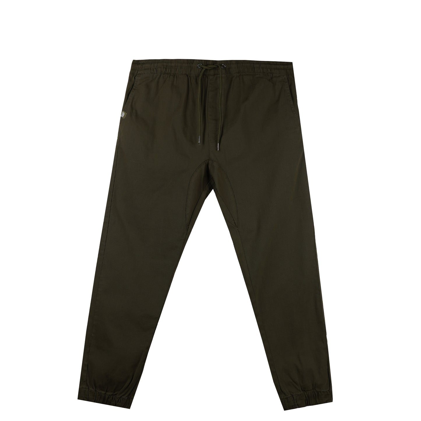 Stylistic Mr. Lee Men's Basic Non-Denim Jogger Pants Mid Waist 176596 (Olive)