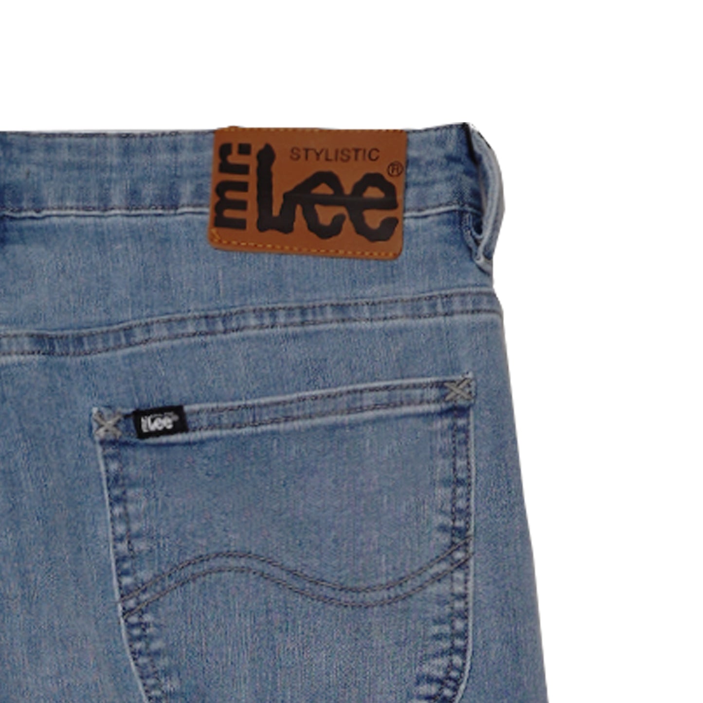 Stylistic Mr. Lee Men's Basic Denim Pants Super Skinny Mid Waist 180061 (Light Shade)