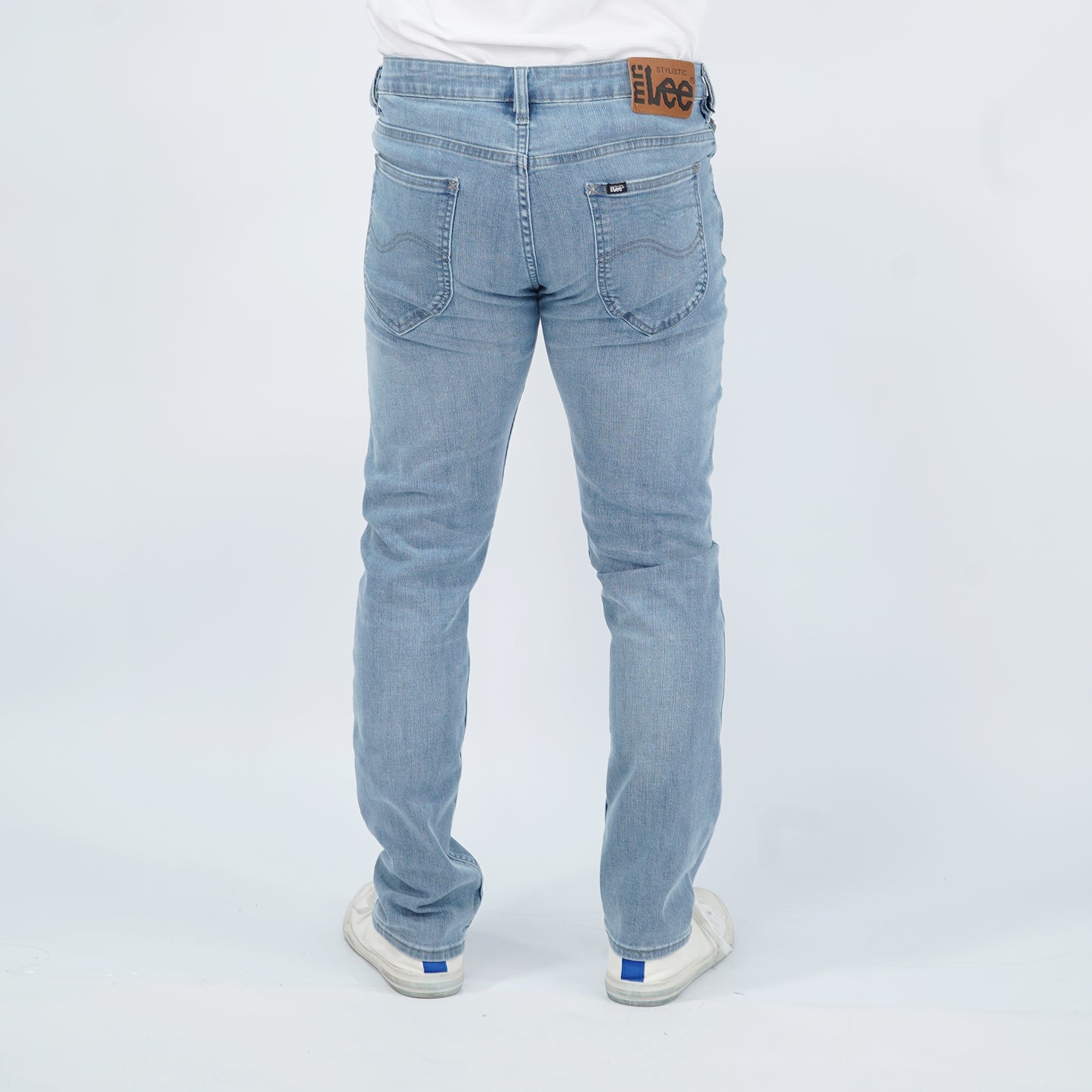 Stylistic Mr. Lee Men's Basic Denim Pants Super Skinny Mid Waist 180061 (Light Shade)