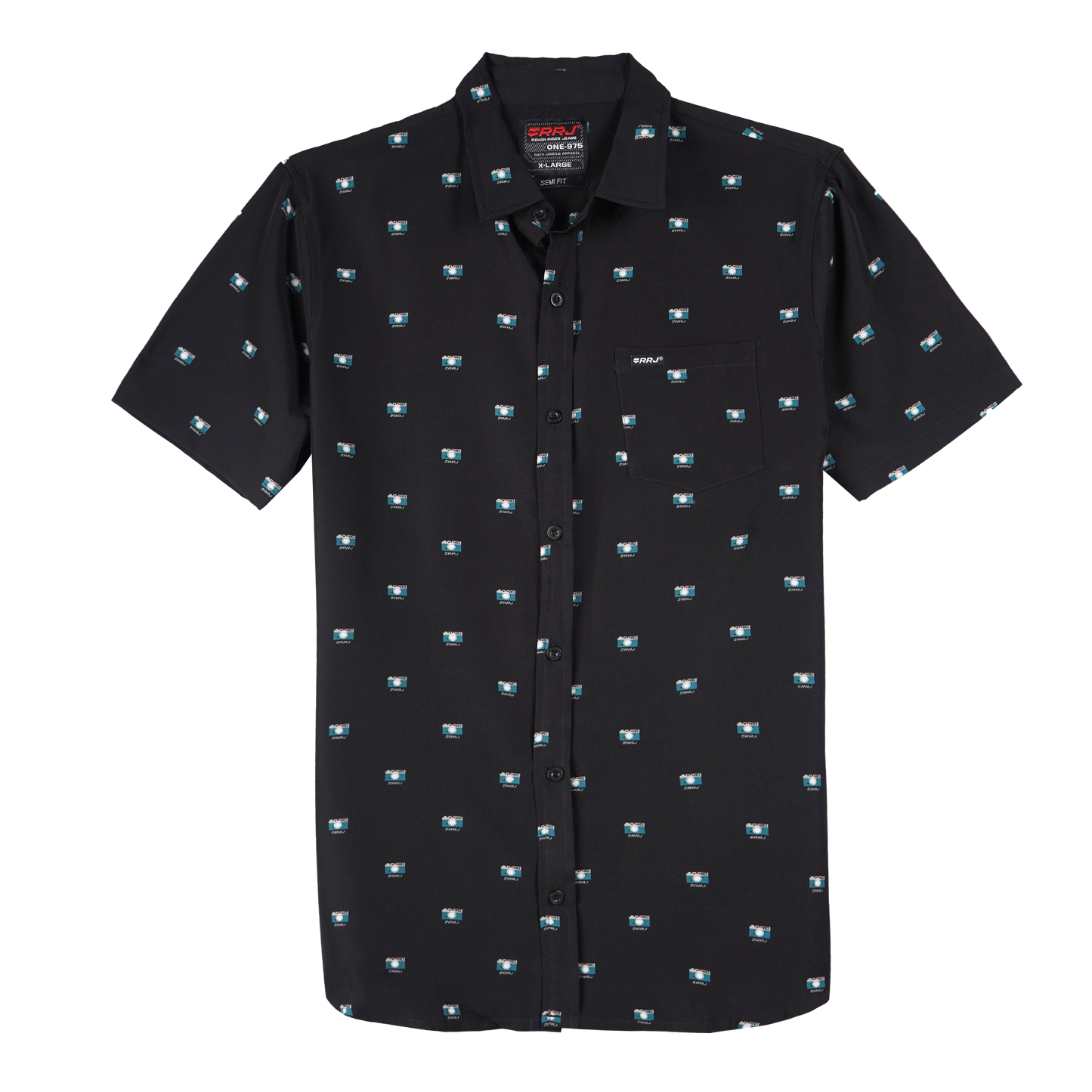 RRJ Men's Basic Woven Semibody Fitting 158700 (Black)