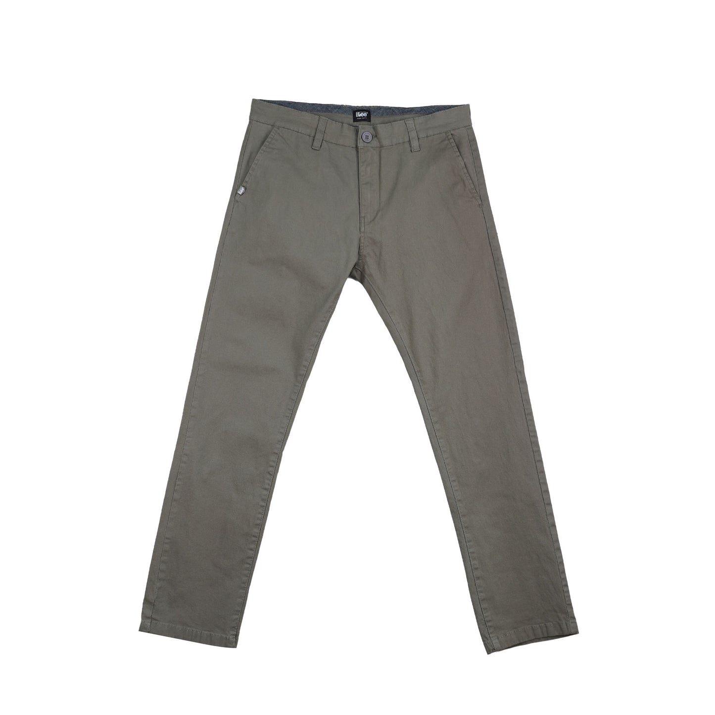 Stylistic Mr. Lee Men's Basic Non-Denim Chino Pants Mid Waist 181238 (Gun Metal)