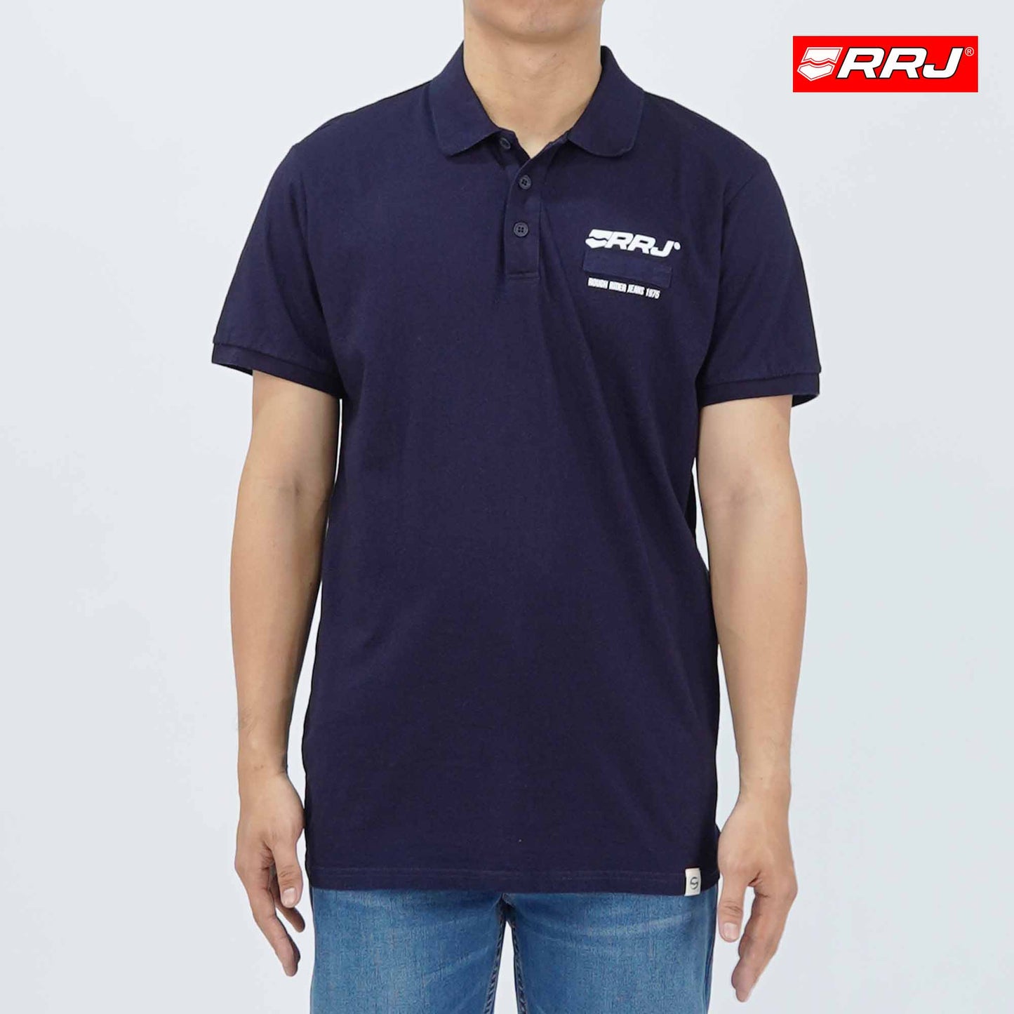 RRJ Men's Basic Collared Shirt Semibody Fitting 173021 (Dark Shade)