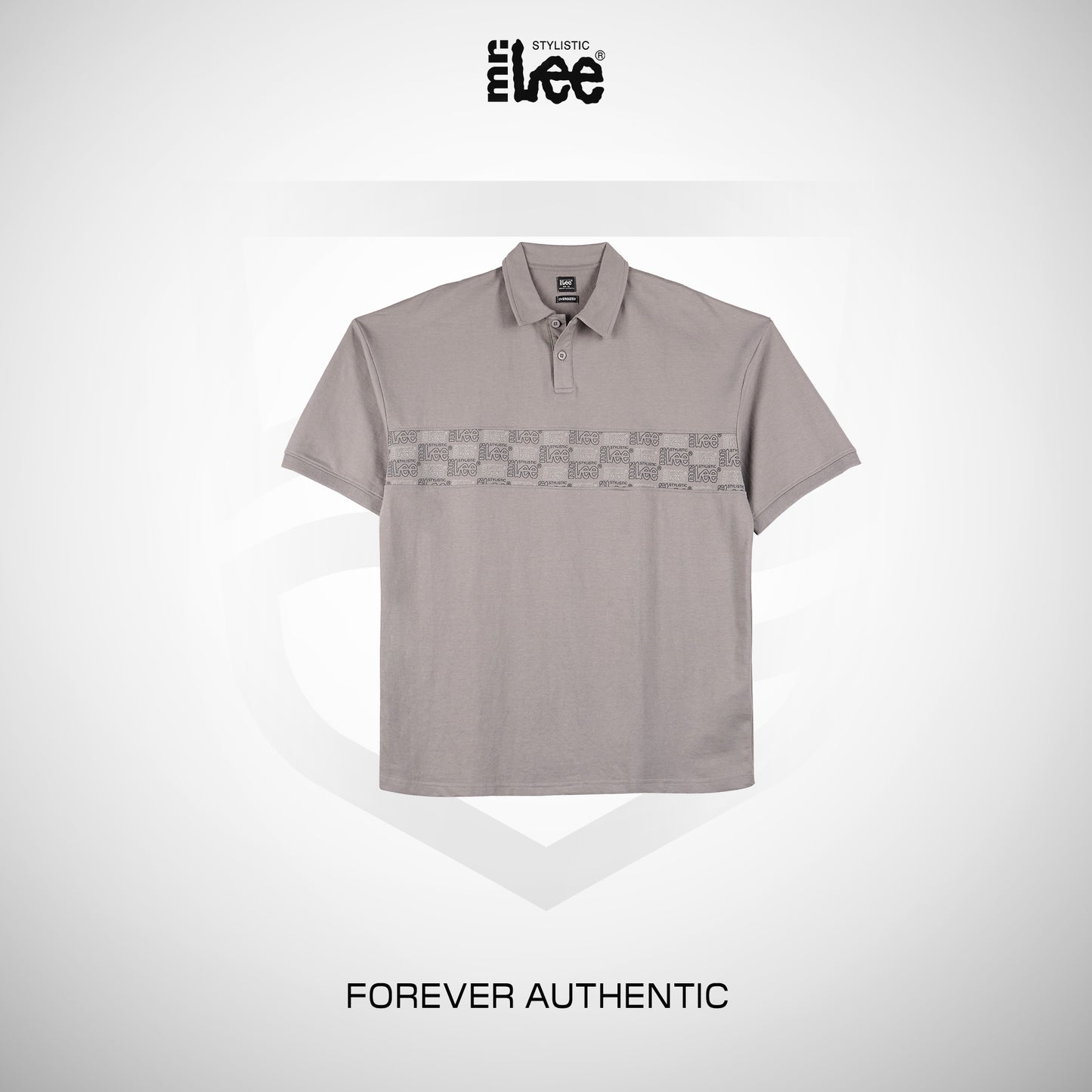 Stylistic Mr. Lee Men's Basic Collared Shirt Oversized Fitting 169497 (Taupe)