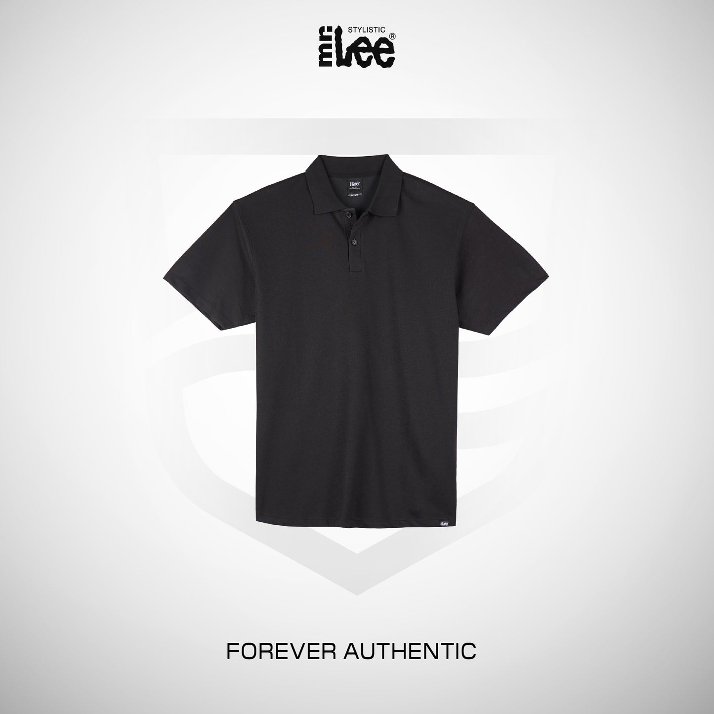Stylistic Mr. Lee Men's Basic Collared Shirt Comfort Fit 183256 (Black)