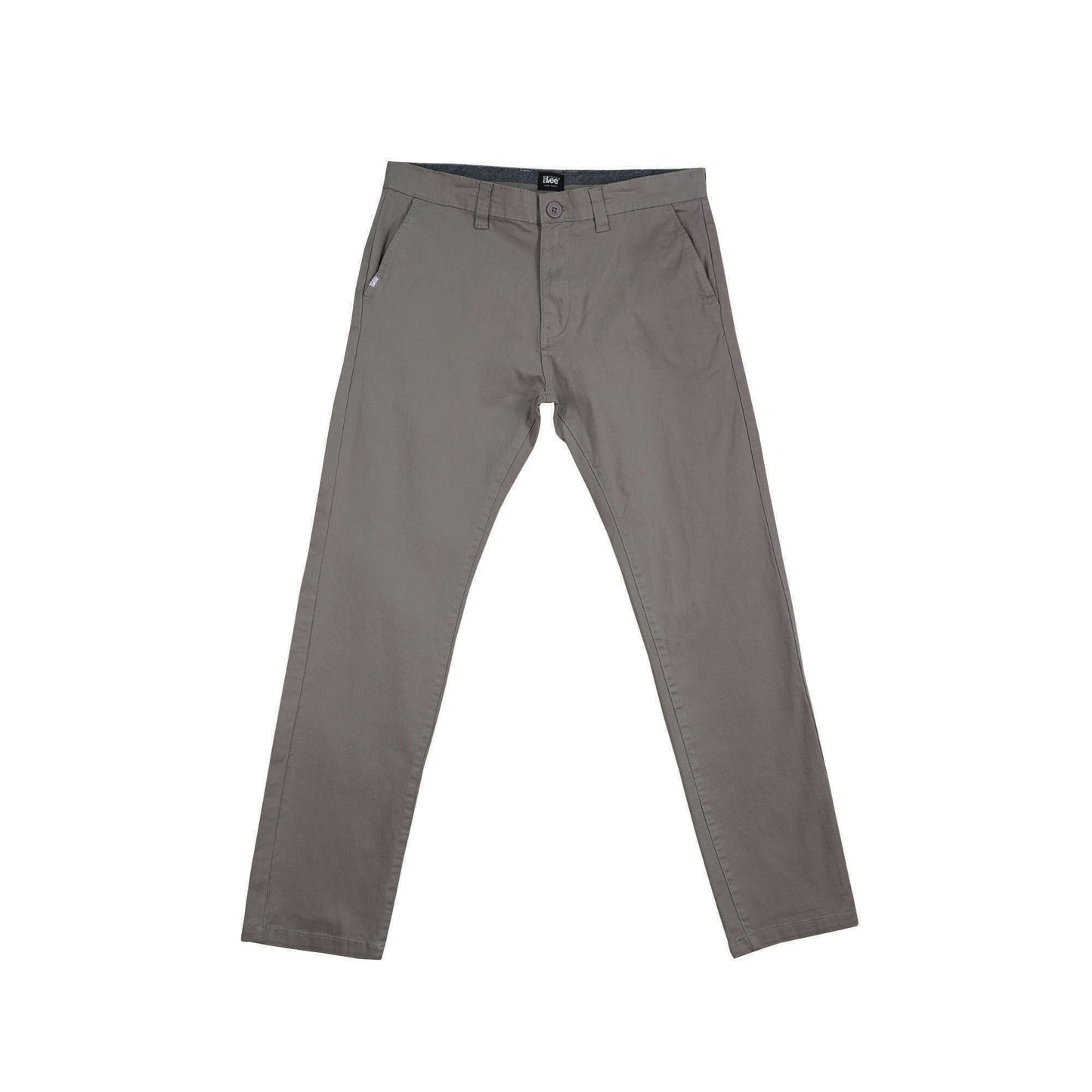 Stylistic Mr. Lee Men's Basic Non-Denim Chino Pants Mid Waist 181247 (Gray)