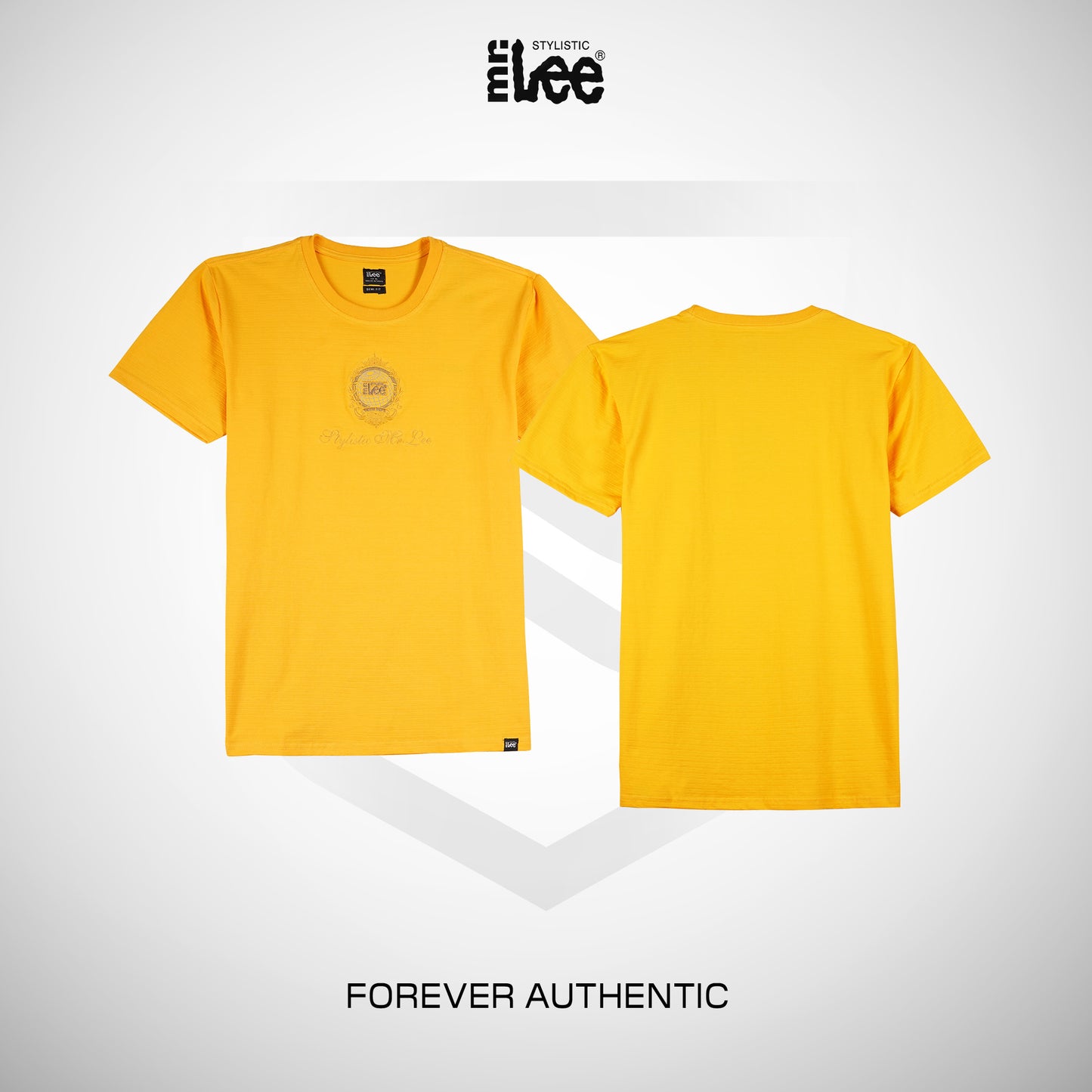 Stylistic Mr. Lee Men's Basic Tees Semi Body Fit 170203 (Artisan Gold)