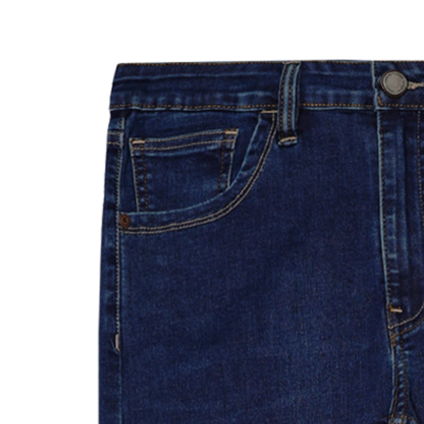RRJ Men's Basic Denim Pants Superskinny Fitting Mid-Rise 179064-U (Dark Shade)