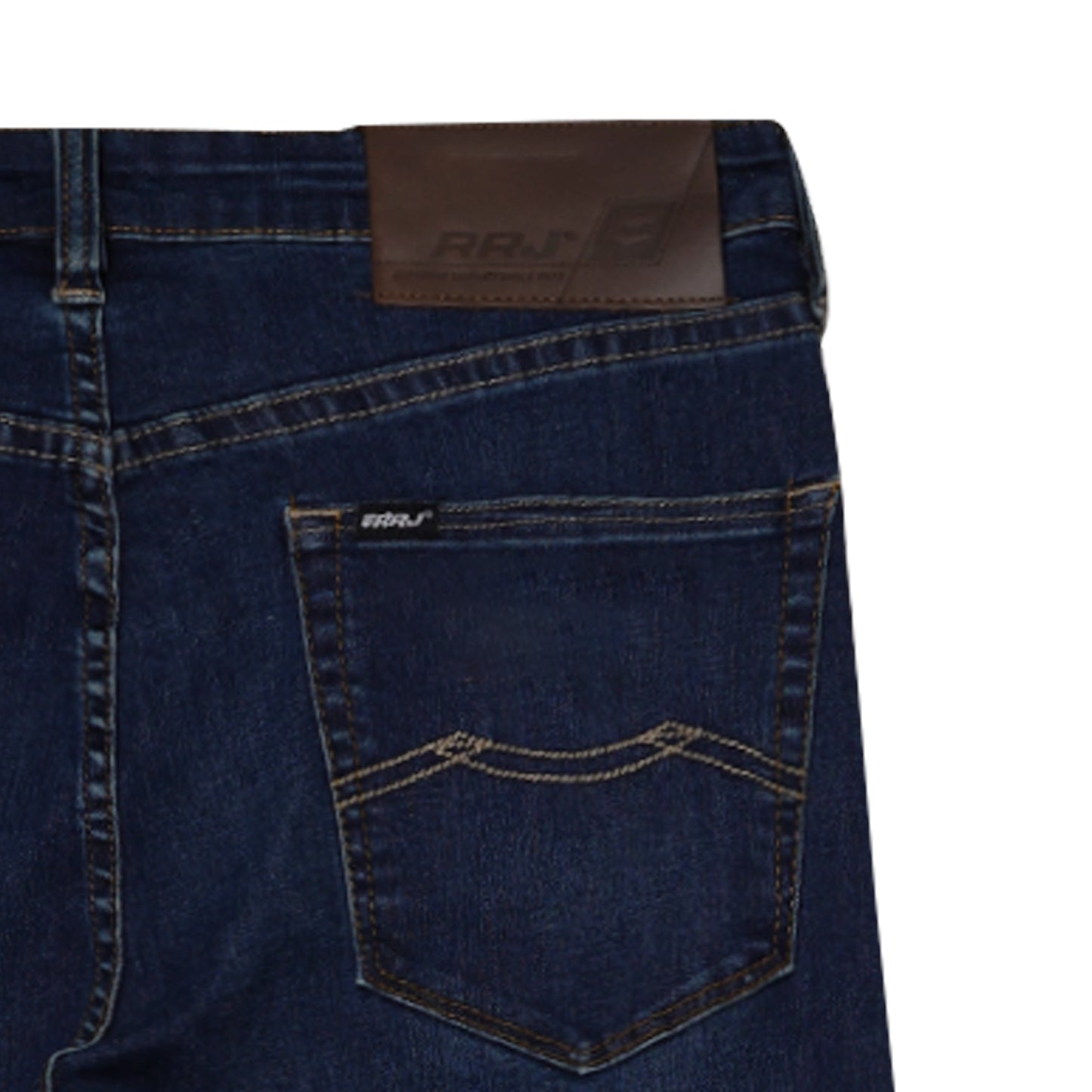 RRJ Men's Basic Denim Pants Superskinny Fitting Mid-Rise 179064-U (Dark Shade)