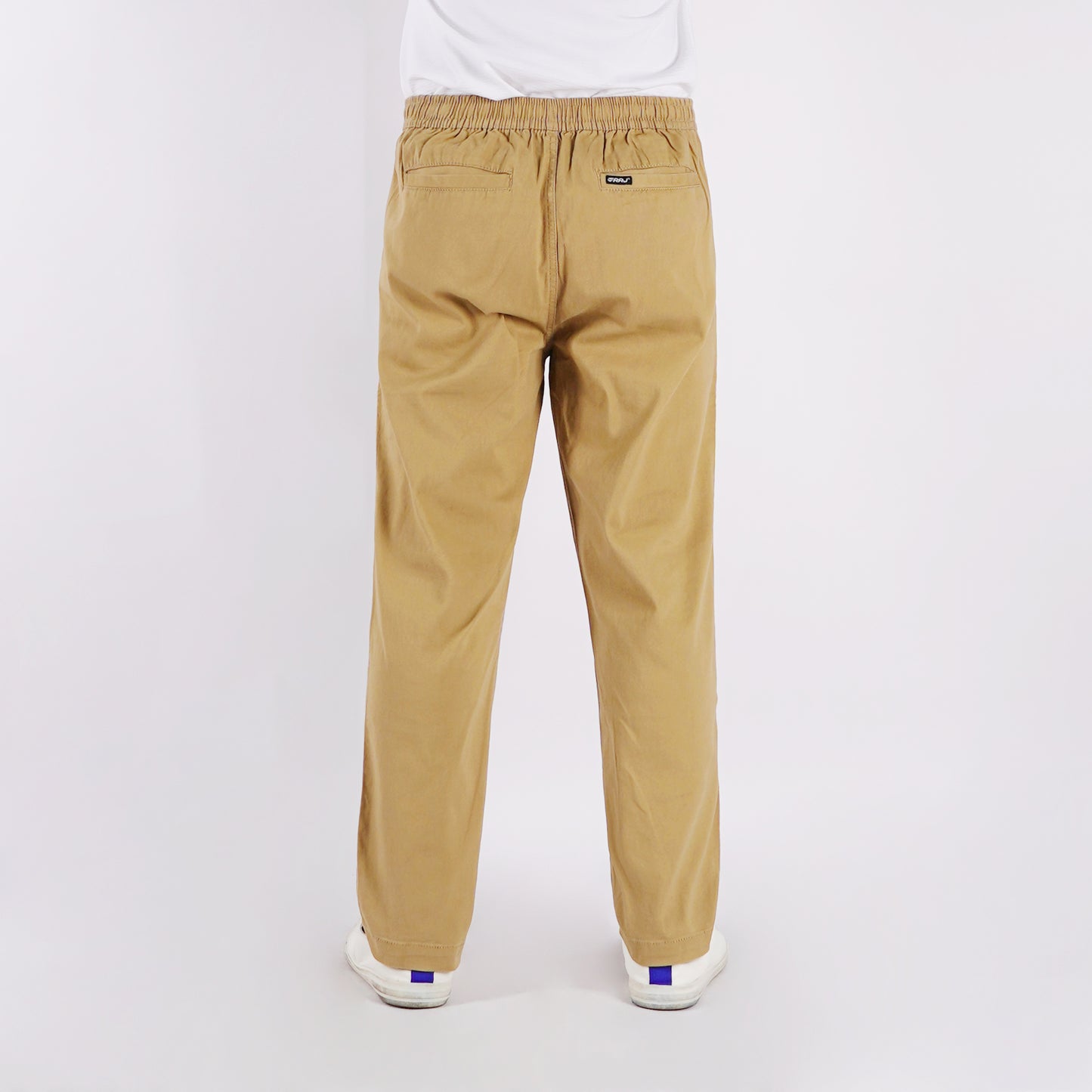 RRJ Men's Basic Non-Denim Trouser Pants 182943 (Beige)