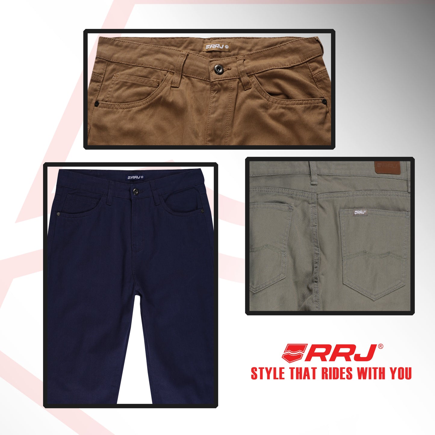 RRJ Ladies Basic Denim Straight Mid-Rise Fitting 179360 (Peacoat)