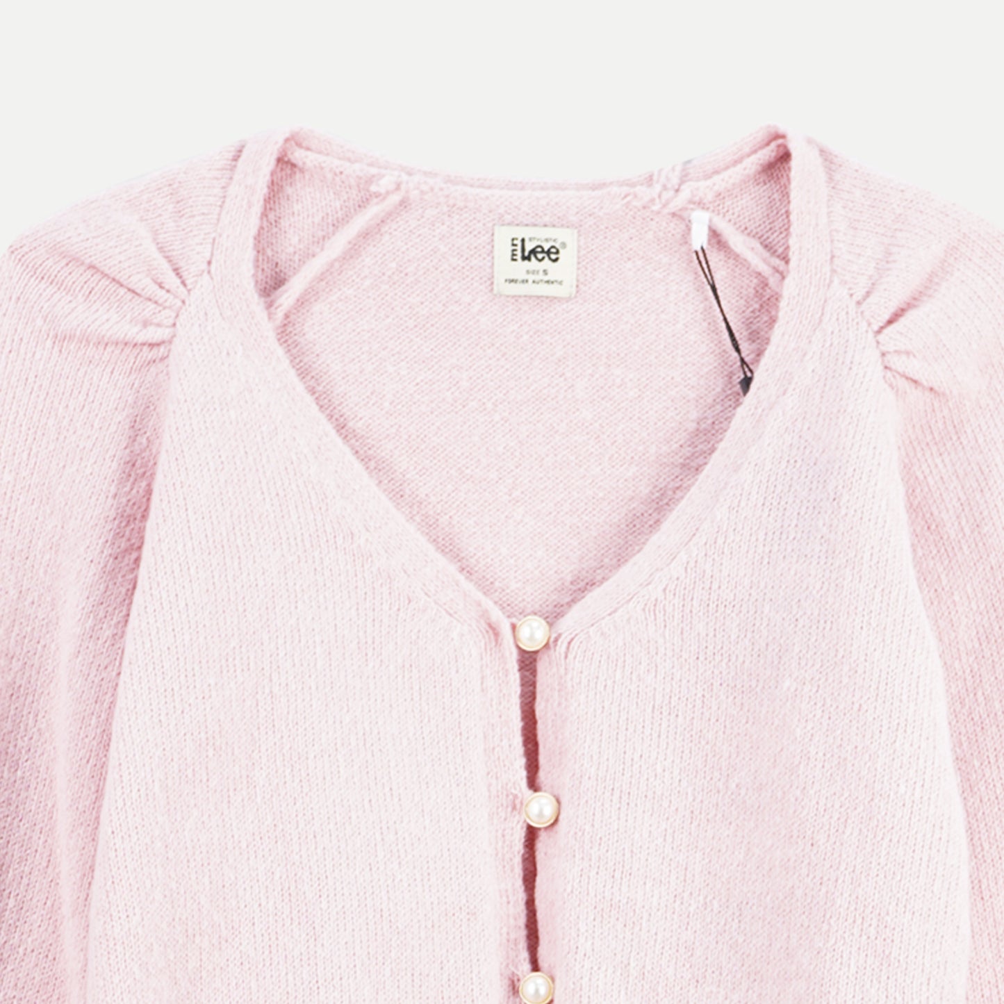 Stylistic Mr. Lee Ladies Basic Plain Long Sleeve Cardigan for Women Trendy Fashion High Quality Apparel Comfortable Casual Jacket for Women Boxy Fit 116663 (Pink)