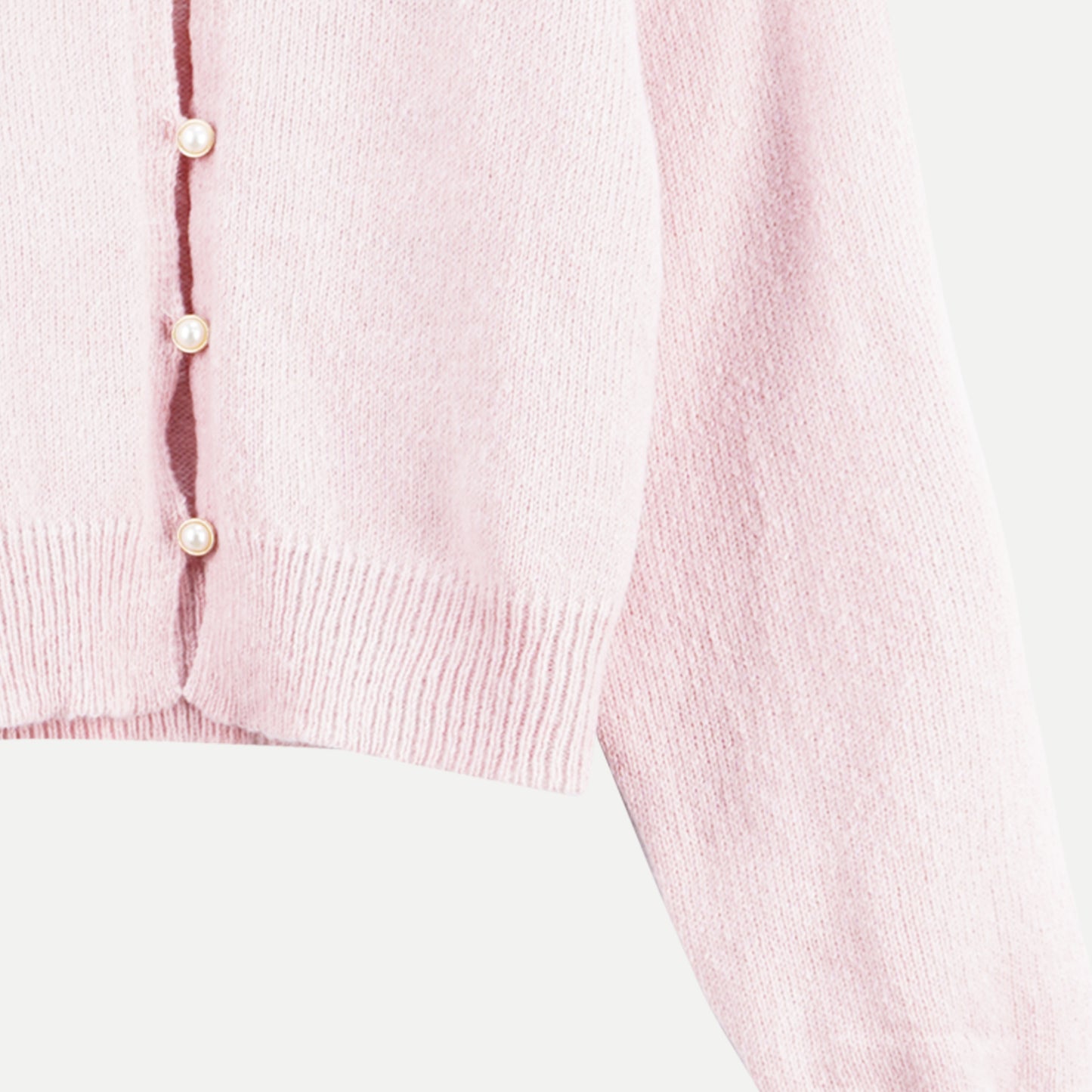 Stylistic Mr. Lee Ladies Basic Plain Long Sleeve Cardigan for Women Trendy Fashion High Quality Apparel Comfortable Casual Jacket for Women Boxy Fit 116663 (Pink)