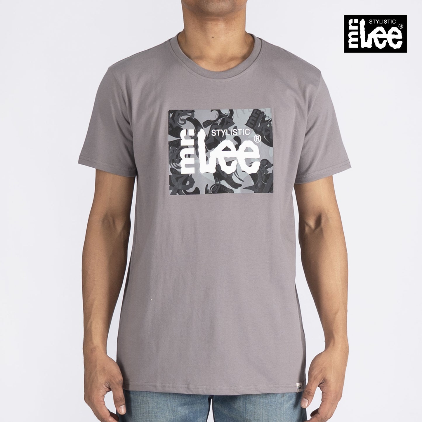 Stylistic Mr. Lee Men's Basic Tees Round Neck T shirt for Men Trendy Fashion High Quality Apparel Comfortable Casual Top for Men Semi body Fit 133968-U (Charcoal Gray)