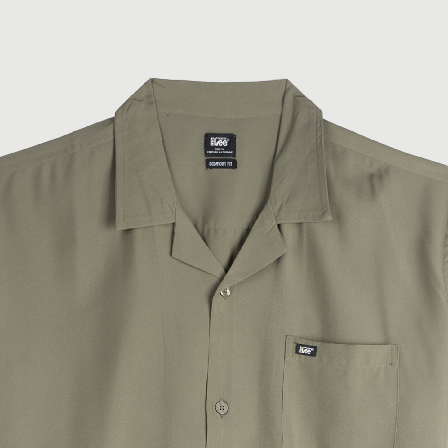 Stylistic Mr. Lee Men's Basic Woven Button Down shirt for Men Trendy Fashion High Quality Apparel Comfortable Casual Polo for Men Comfort Fit 140135-U (Fatigue)