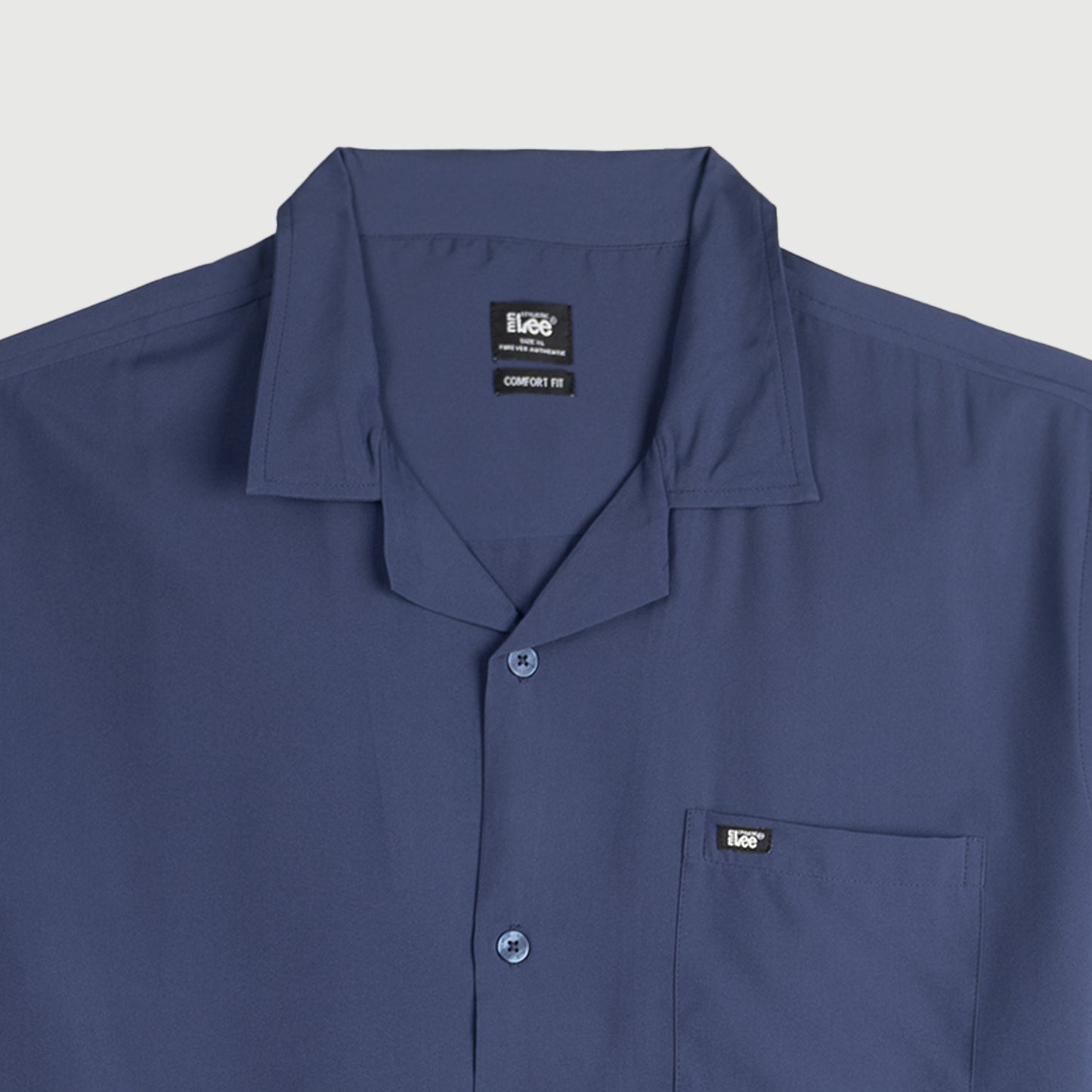 Stylistic Mr. Lee Men's Basic Woven Button Down shirt for Men Trendy Fashion High Quality Apparel Comfortable Casual Polo for Men Comfort Fit 140135-U (Navy)