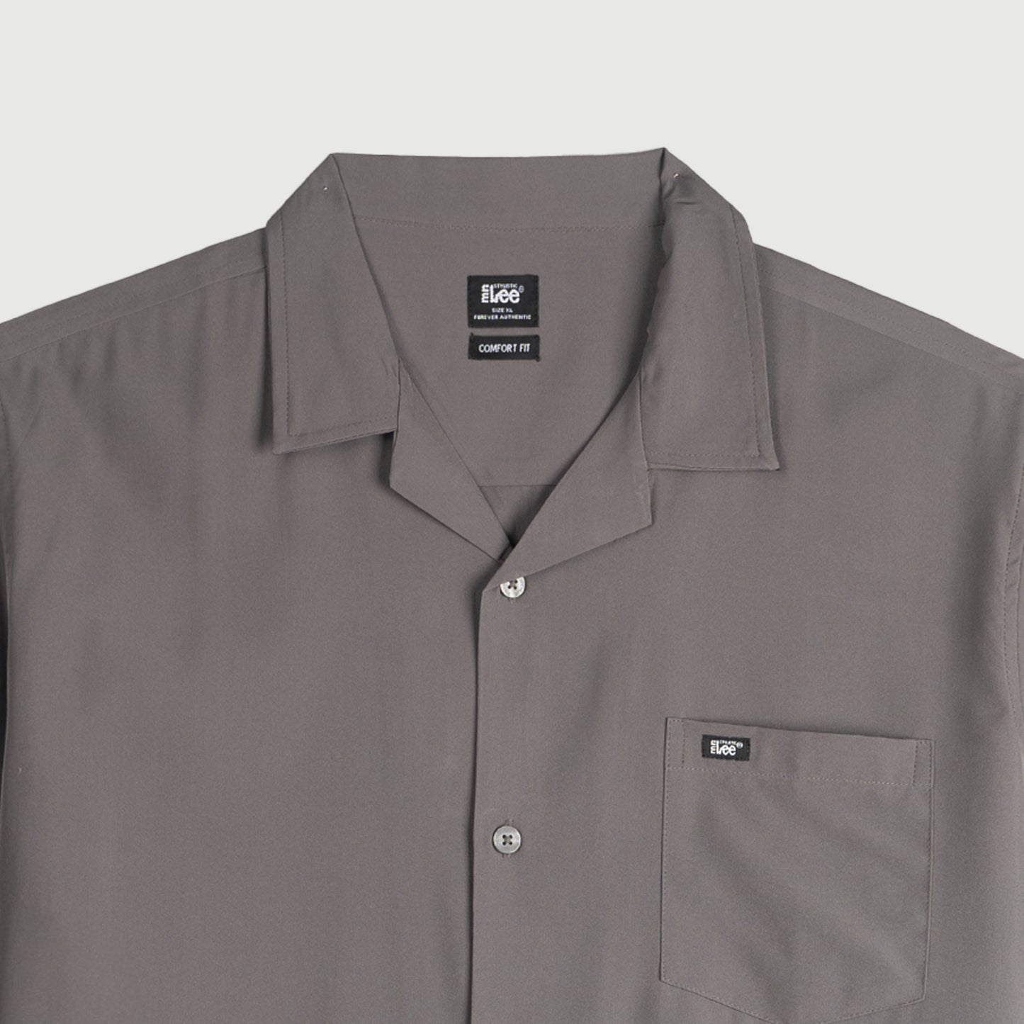 Stylistic Mr. Lee Men's Basic Woven Button Down Shirt for Men Trendy Fashion High Quality Apparel Comfortable Casual Polo for Men Comfort Fit 140120-U (Charcoal Gray)