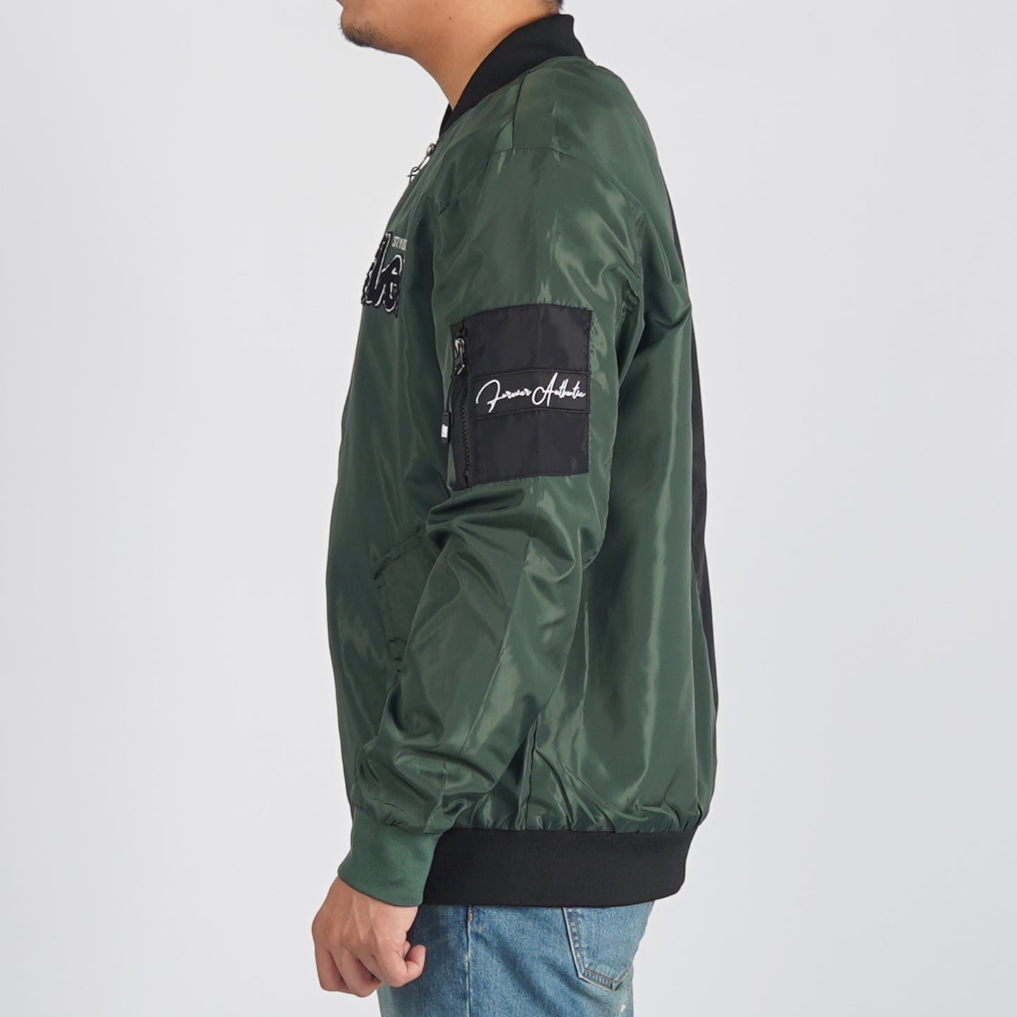 Stylistic Mr. Lee Men's Basic Bomber Jacket for Men Trendy Fashion High Quality Apparel Comfortable Casual Jacket for Men Regular Fit 130534 (Black Fatigue)
