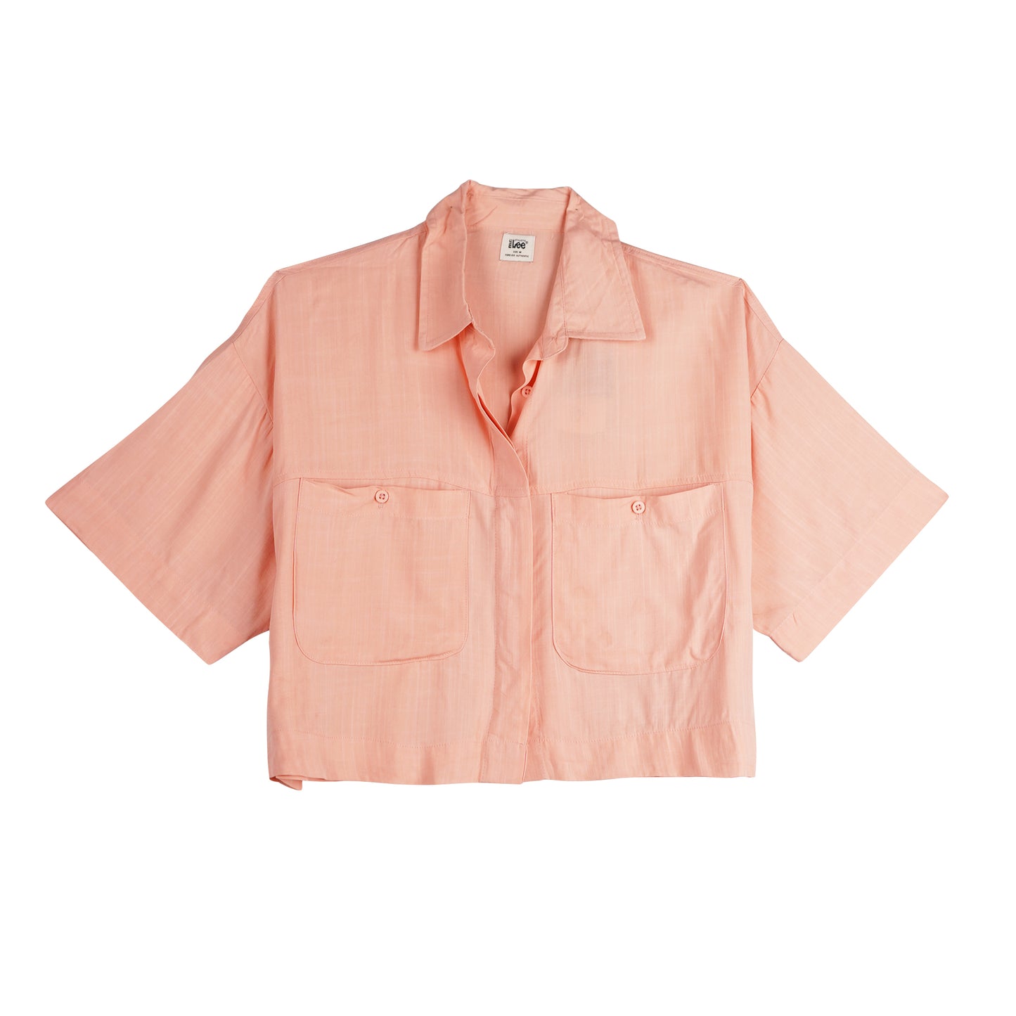 Stylistic Mr. Lee Ladies Basic Woven with Collar for Women Trendy Fashion High Quality Apparel Comfortable Casual Top for Women Boxy Fit 145610 (Pink)