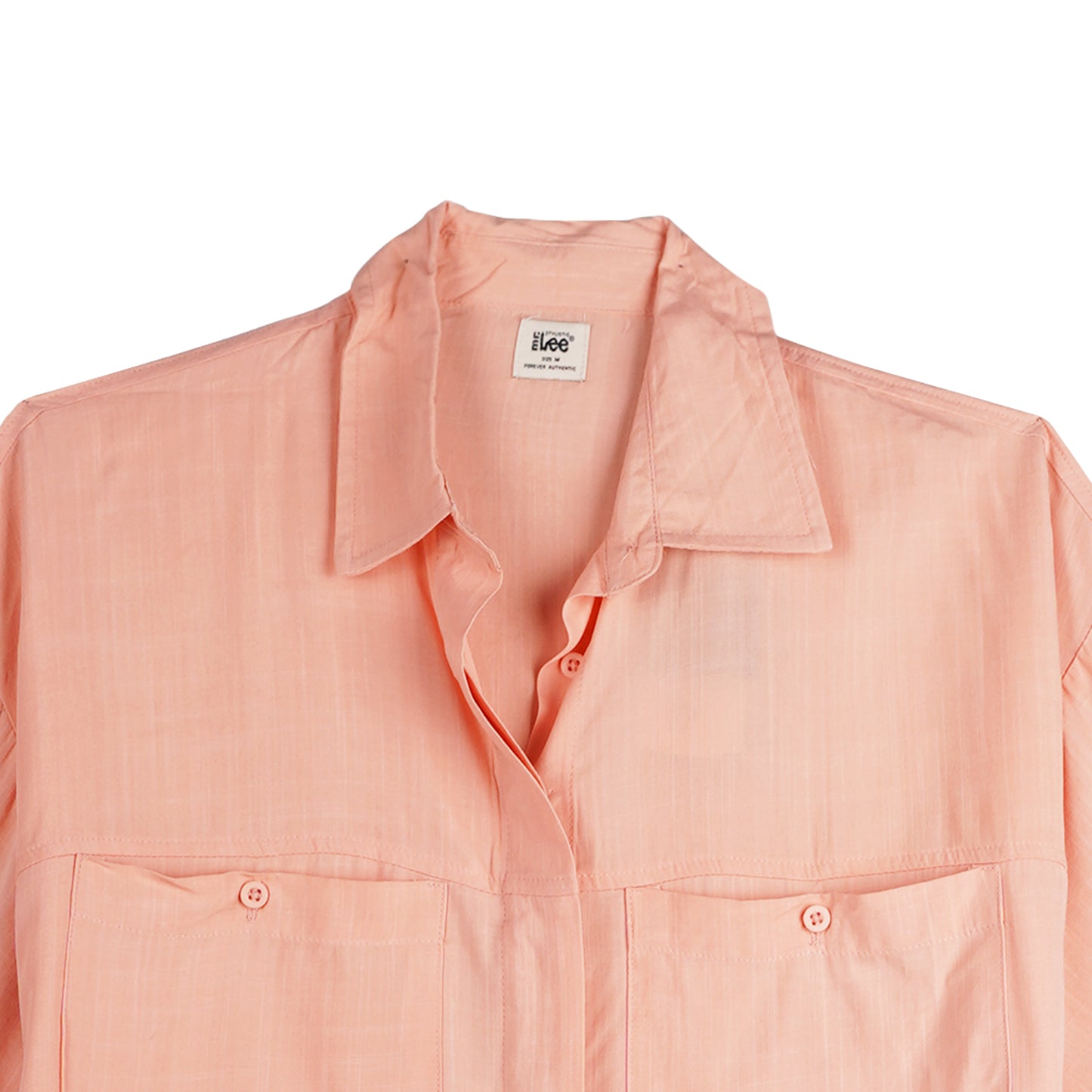Stylistic Mr. Lee Ladies Basic Woven with Collar for Women Trendy Fashion High Quality Apparel Comfortable Casual Top for Women Boxy Fit 145610 (Pink)