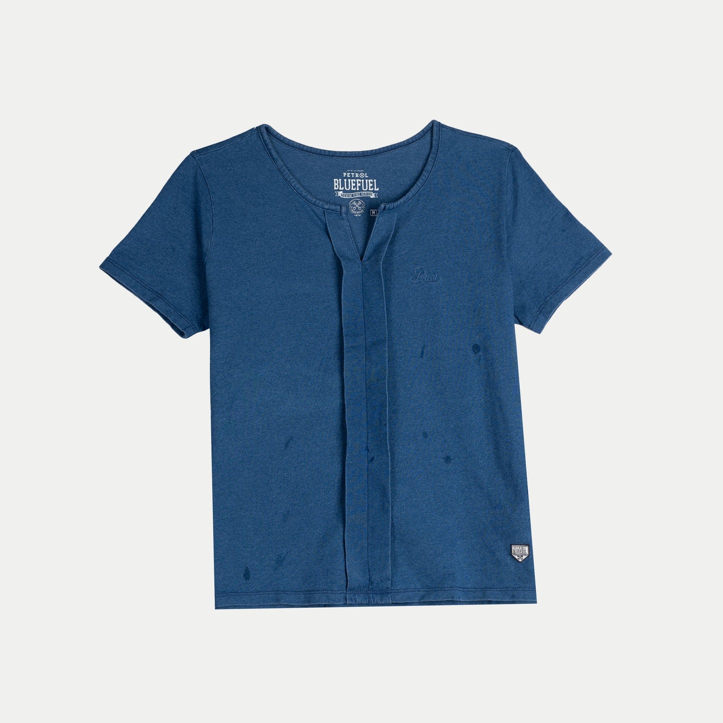 Petrol Basic Tees for Ladies Relaxed Fitting Shirt Special Fabric Trendy fashion Casual Top Raw Wash T-shirt for Ladies 129214 (Raw Wash)