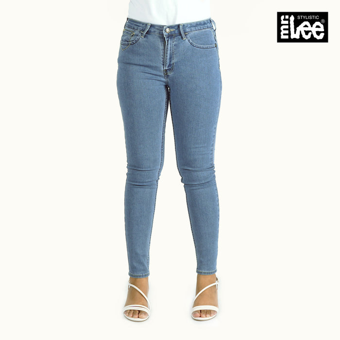 Stylistic Mr. Lee Ladies Basic Denim Pants for Women Trendy Fashion High Quality Apparel Comfortable Casual Jeans for Women Super Skinny 149900 (Light Shade)