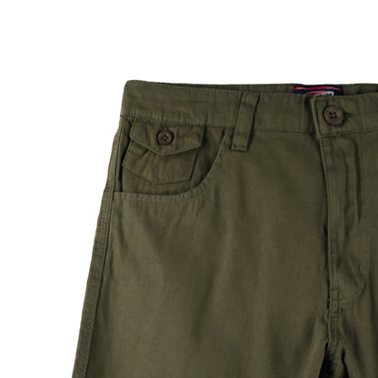 Petrol Men's Basic Non-Denim Tapered Short Mid-Rise 176717 (Olive)