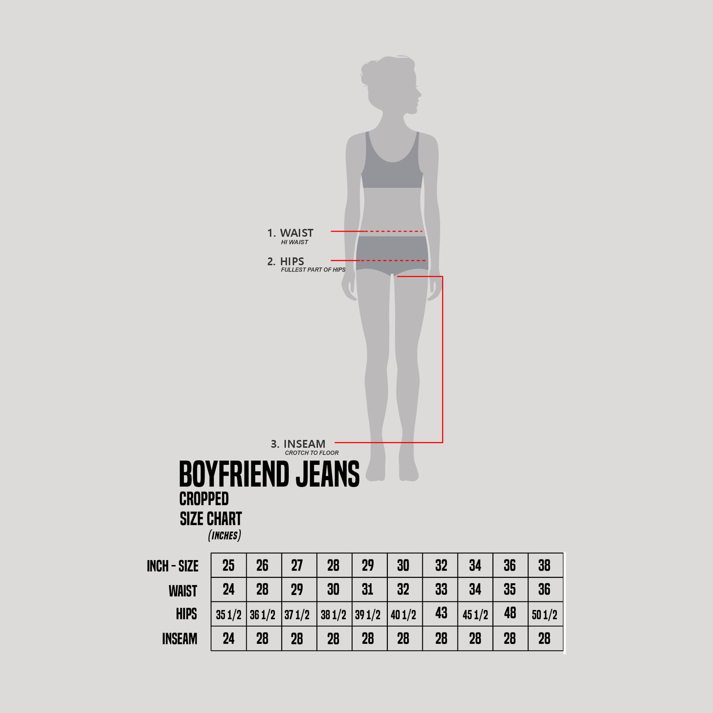 Bobson Japanese Ladies Basic Denim Pants Boyfriend Jeans 192150-U (Dark Shade)