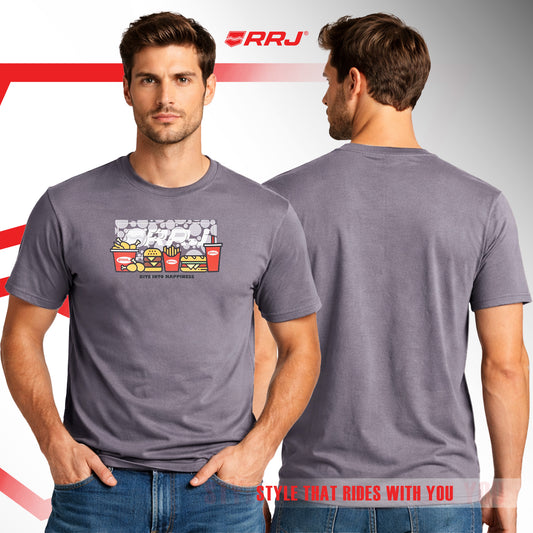 RRJ Men's Basic Tees Comfort Fitting 196939 (Dark Gray)
