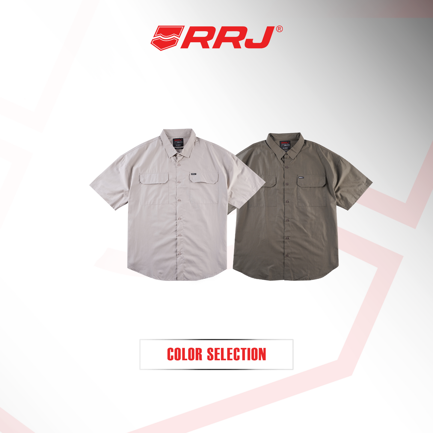 RRJ Men's Basic Woven Shirt Oversized Fitting 201688 (Beige)