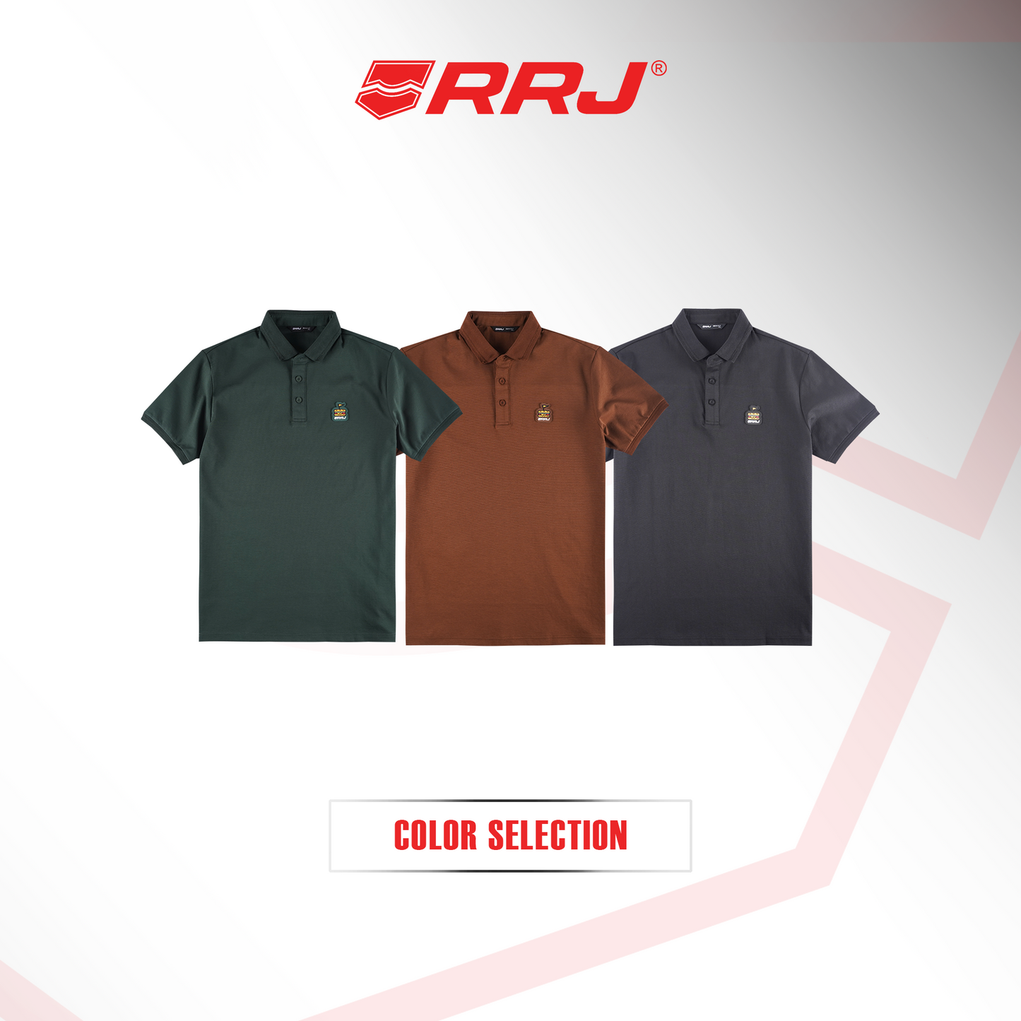 RRJ Men's Basic Collared Shirt Comfort Fitting 197008 (Brown)