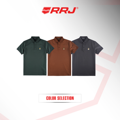RRJ Men's Basic Collared Shirt Comfort Fitting 197008 (Brown)