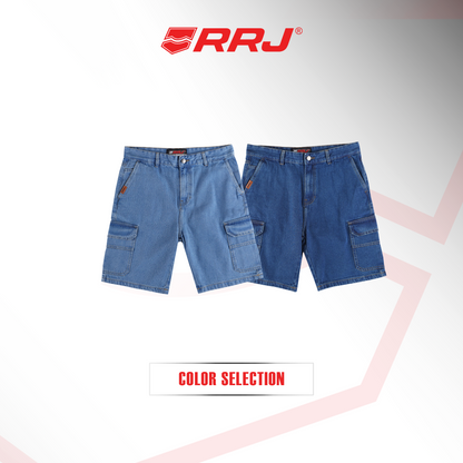 RRJ Men's Basic Non-Denim Cargo Short Mid-Rise Fitting 205921 (Medium Shade)