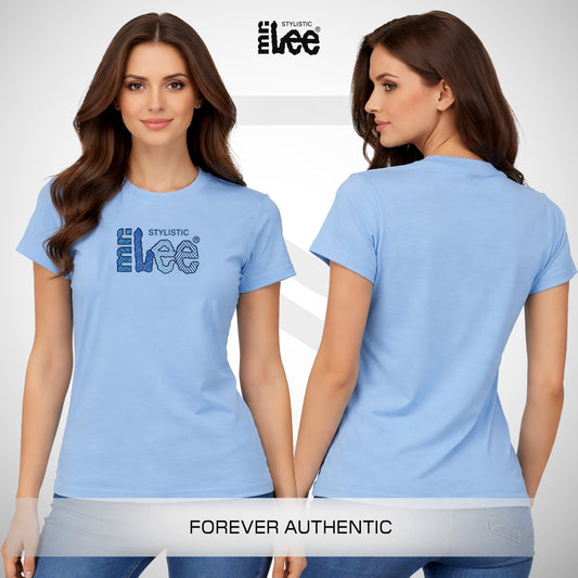 Stylistic Mr. Lee Ladies Basic Tees Regular Fit 139612 (Blue)