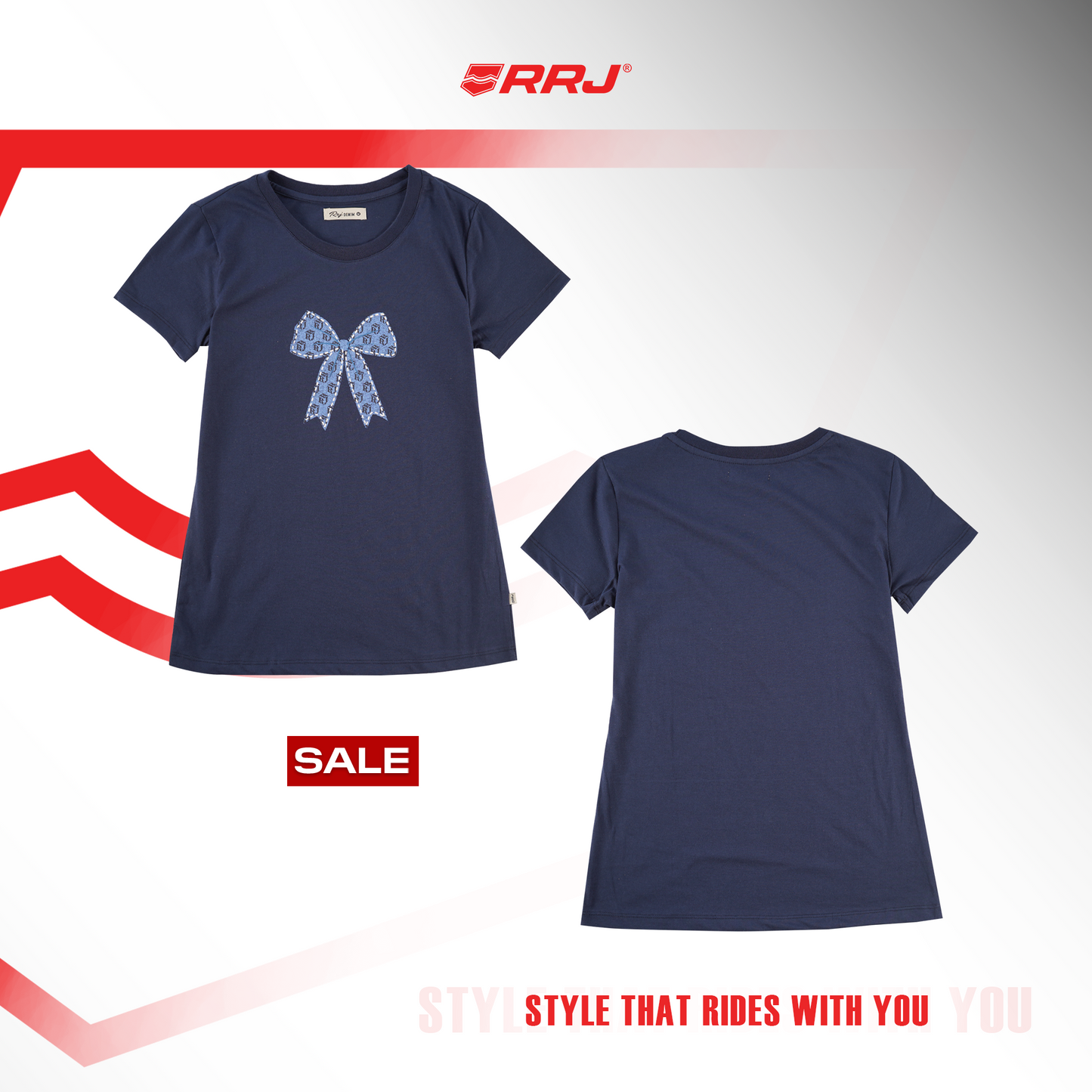 RRJ Ladies Basic Tees Regular Fitting 182332-U (Blue)